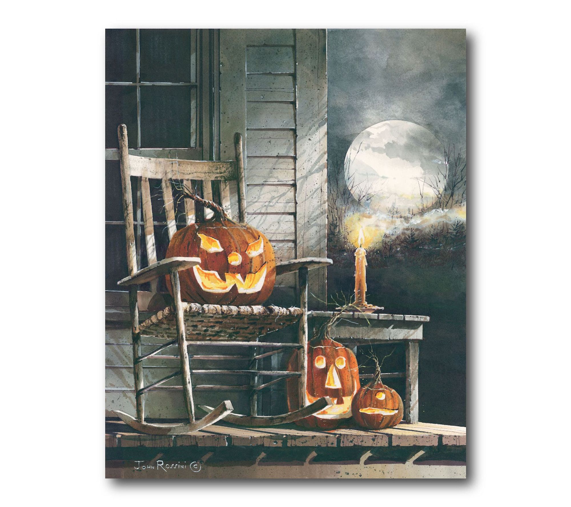 Courtside Market Night Watchman Gallery-Wrapped Canvas