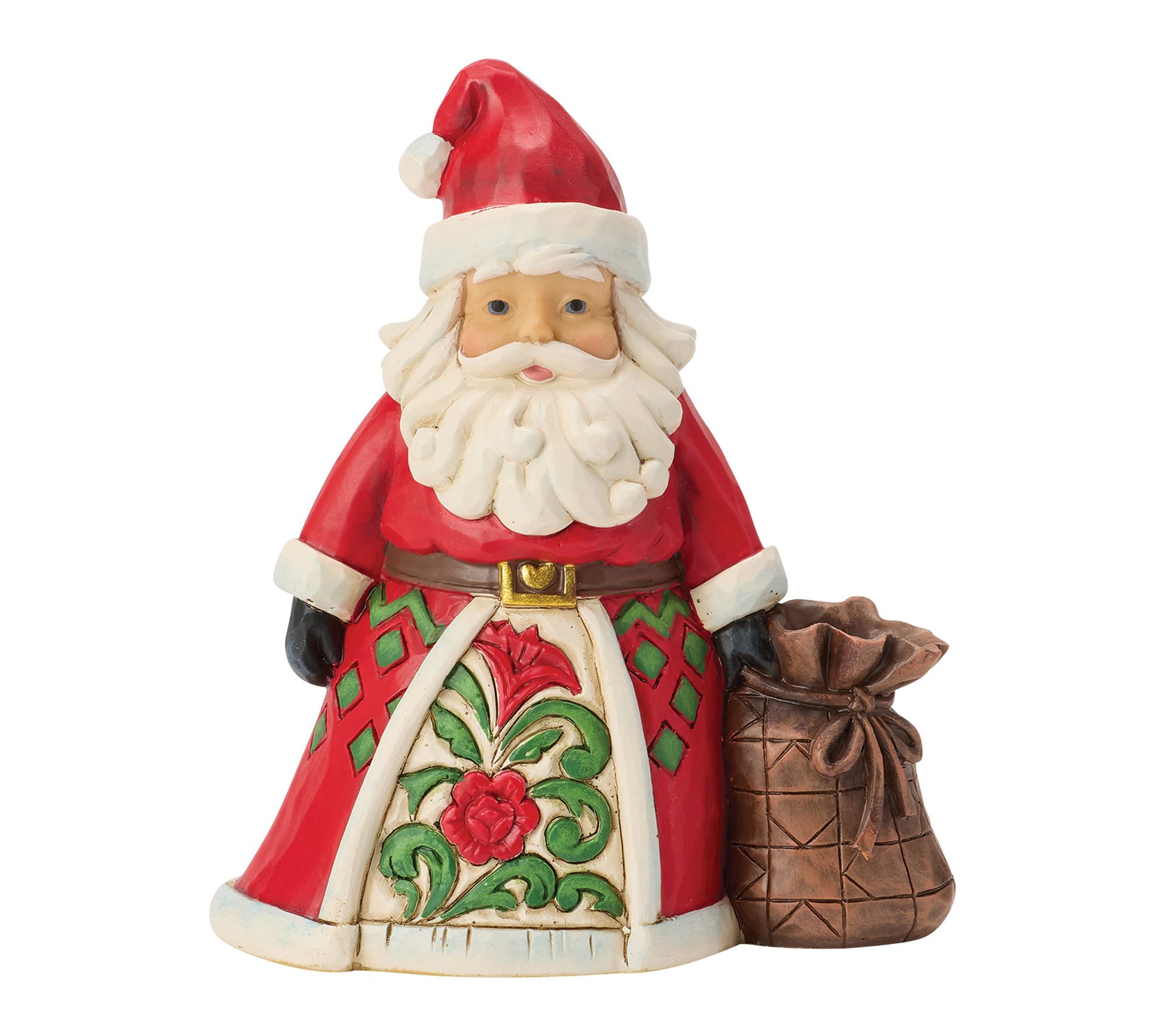 Jim Shore Heartwood Creek Santa With Toy Bag Mini Figurine 4"