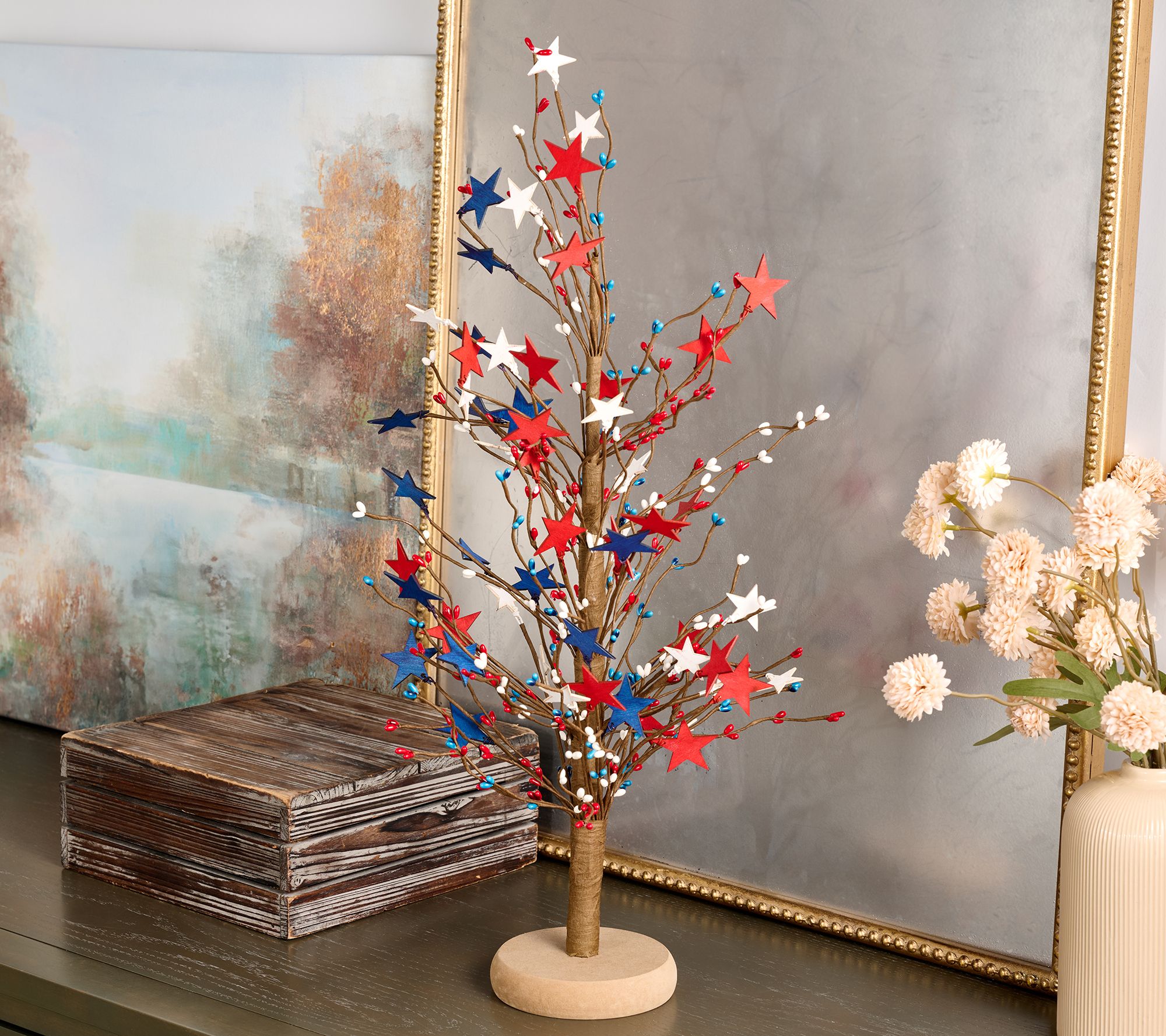 "As Is" 24" Patriotic Star Tree by Valerie