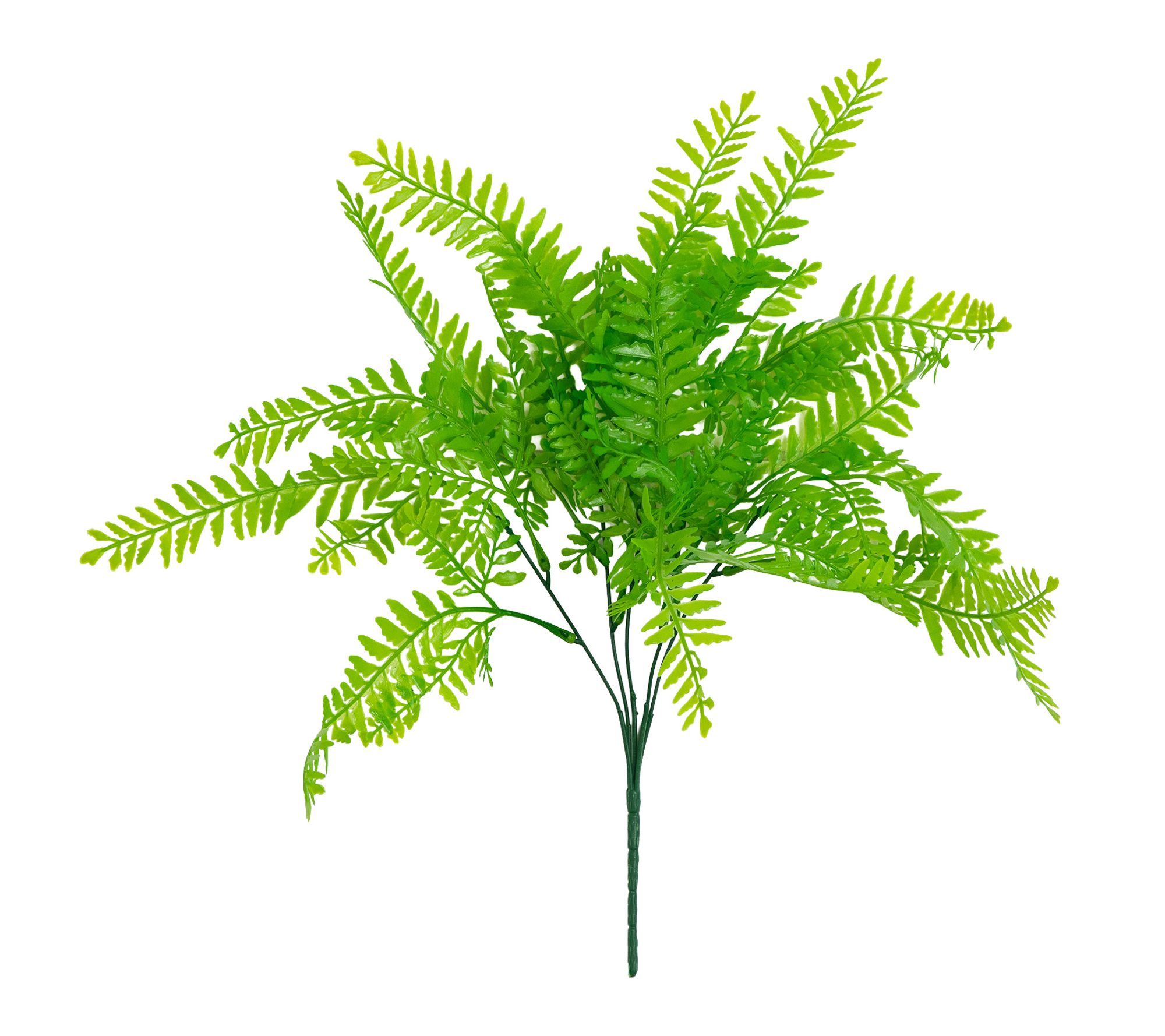 18-in UV Fern Bush Plant - Set of 6 by Nearly Natural