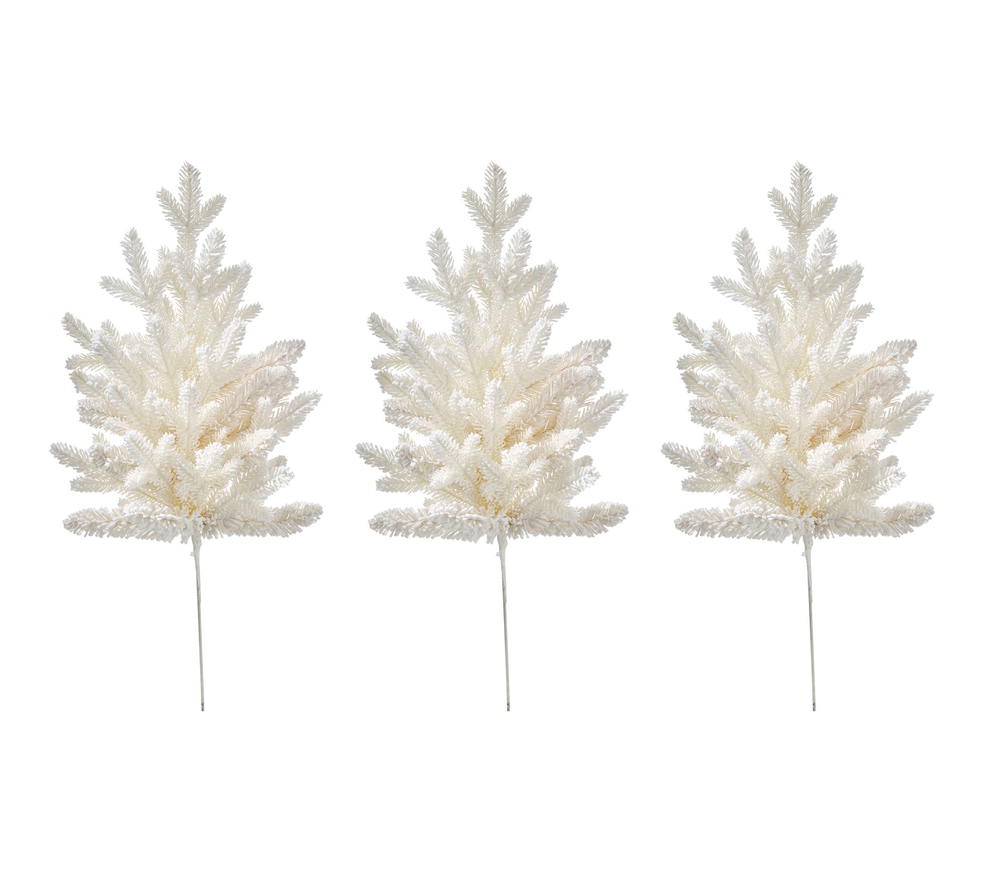 28" Cream Bavarian Spruce Spray Set of 3 by Valerie