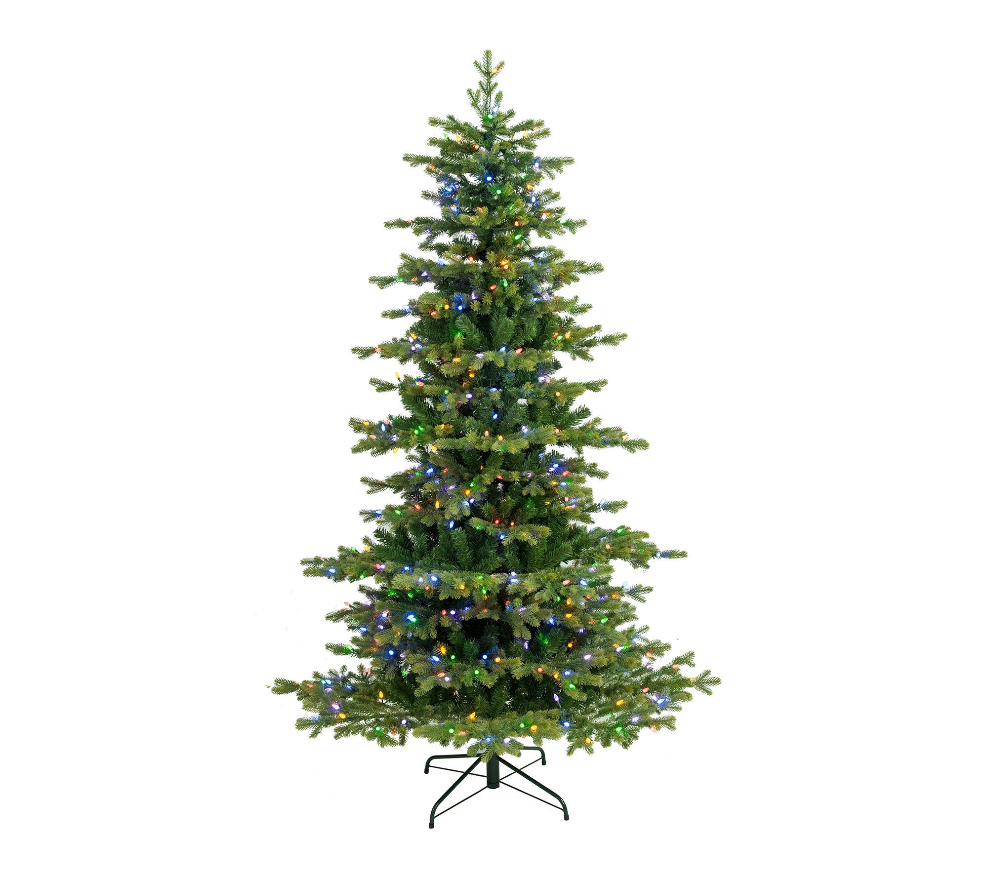Glitzhome 7.5ft PreLit Green Full Fir Artificial Christmas Tre