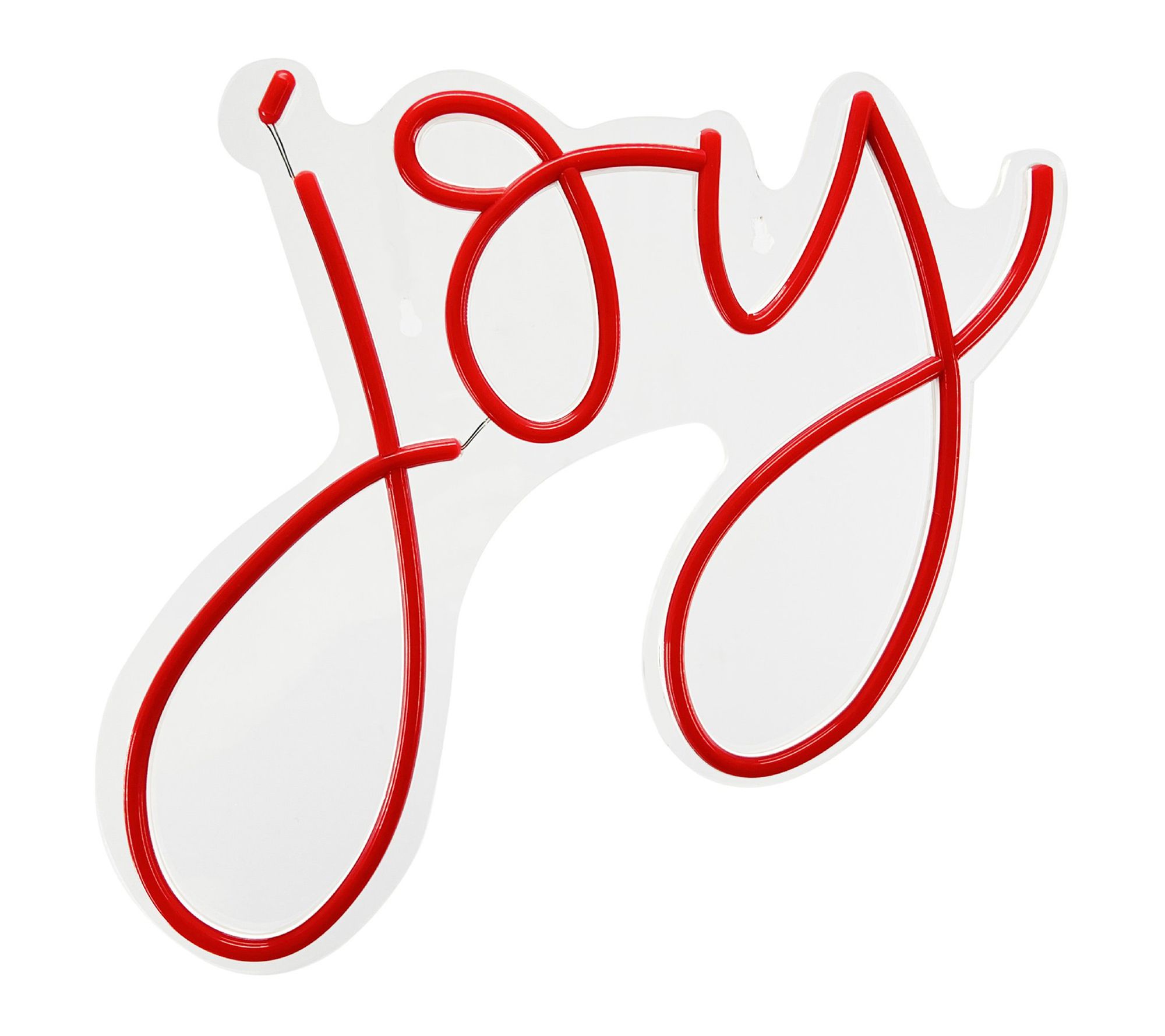 Fraser Hill Farm 13.8-in. Neon Red Joy Sign