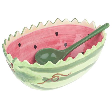 Martha Stewart Collection Bbq Watermelon Decal Pitcher, Multi, 67.8-oz. 