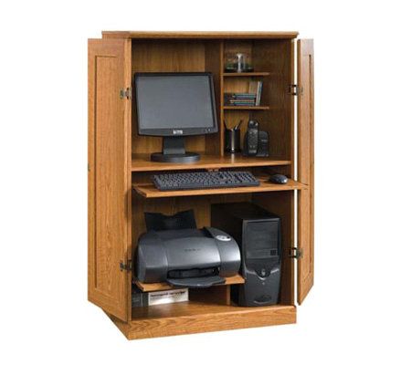 Sauder Orchard Hills Collection Computer Armoire — QVC.com