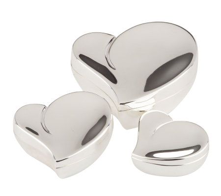 Silver Safekeeper Set of 3 Nested Jewelry Boxes by Lori Greiner - QVC.com