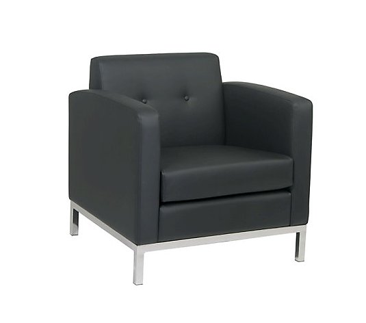 Avenue Six Wall Street Arm Chair - Black