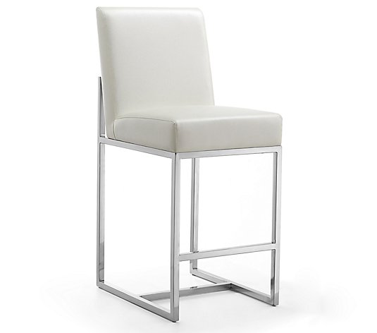 Element 37.2" Stainless Steel Counter Height Bar Stool