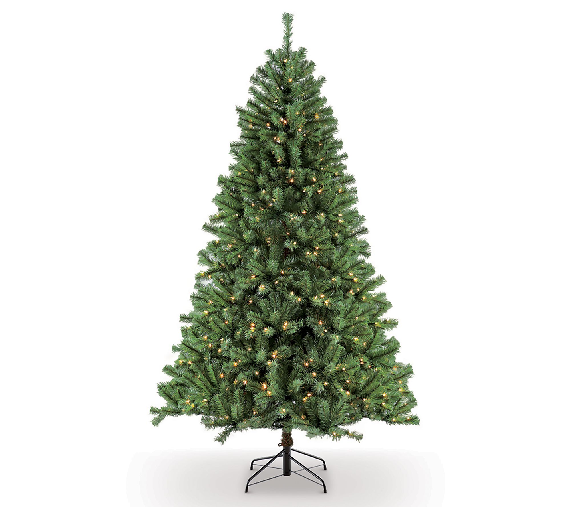 Puleo Pre-Lit 6.5' Northern Fir Artificial Chri stmas Tree - QVC.com