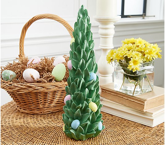 14" Leaf Tree with Eggs by Valerie