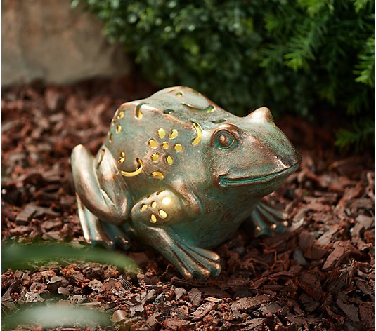 Indoor/Outdoor Illuminated Frog by Valerie