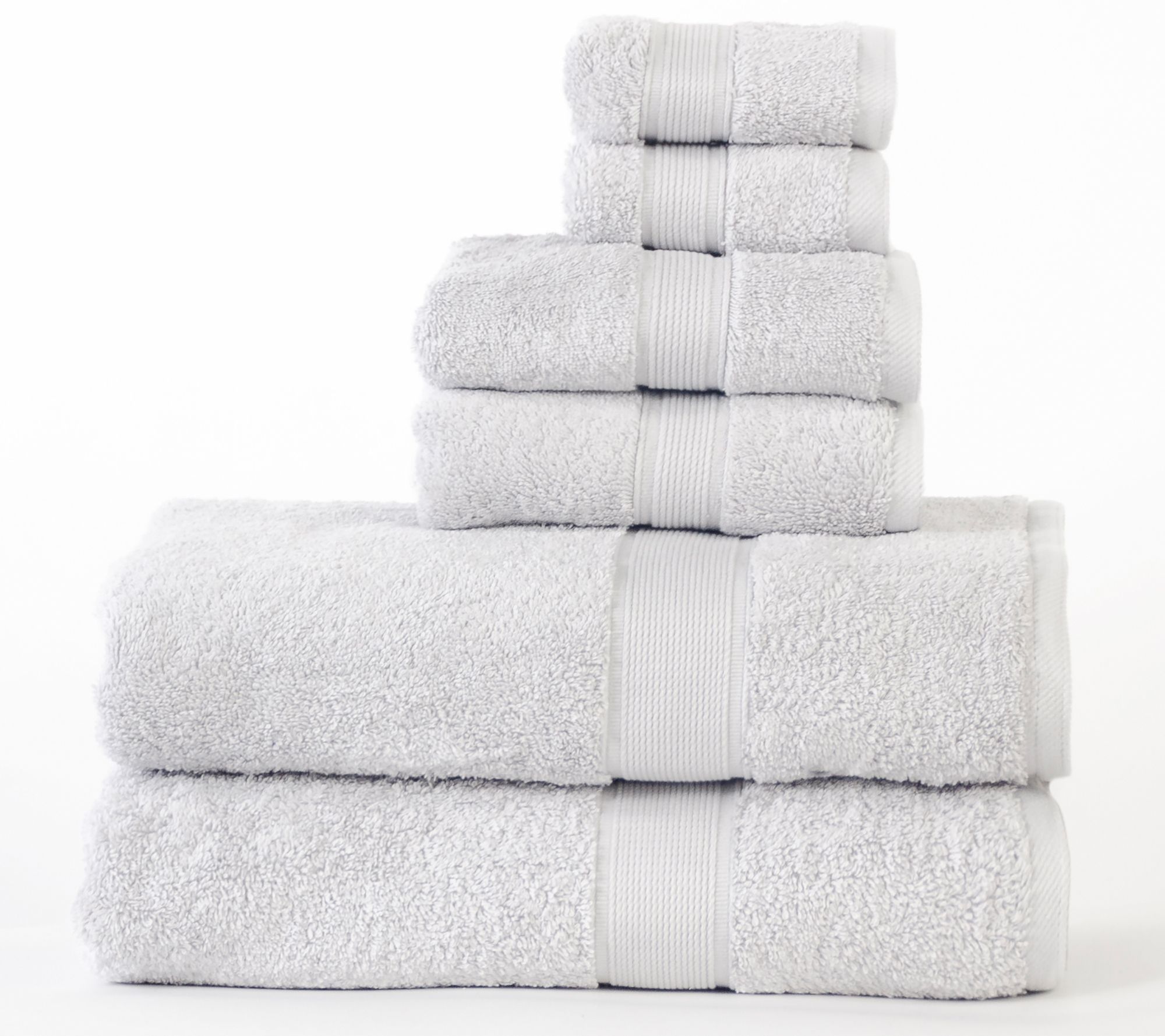 Superior Solid Organic Cotton Quick-Drying 6-Piece Towel Set