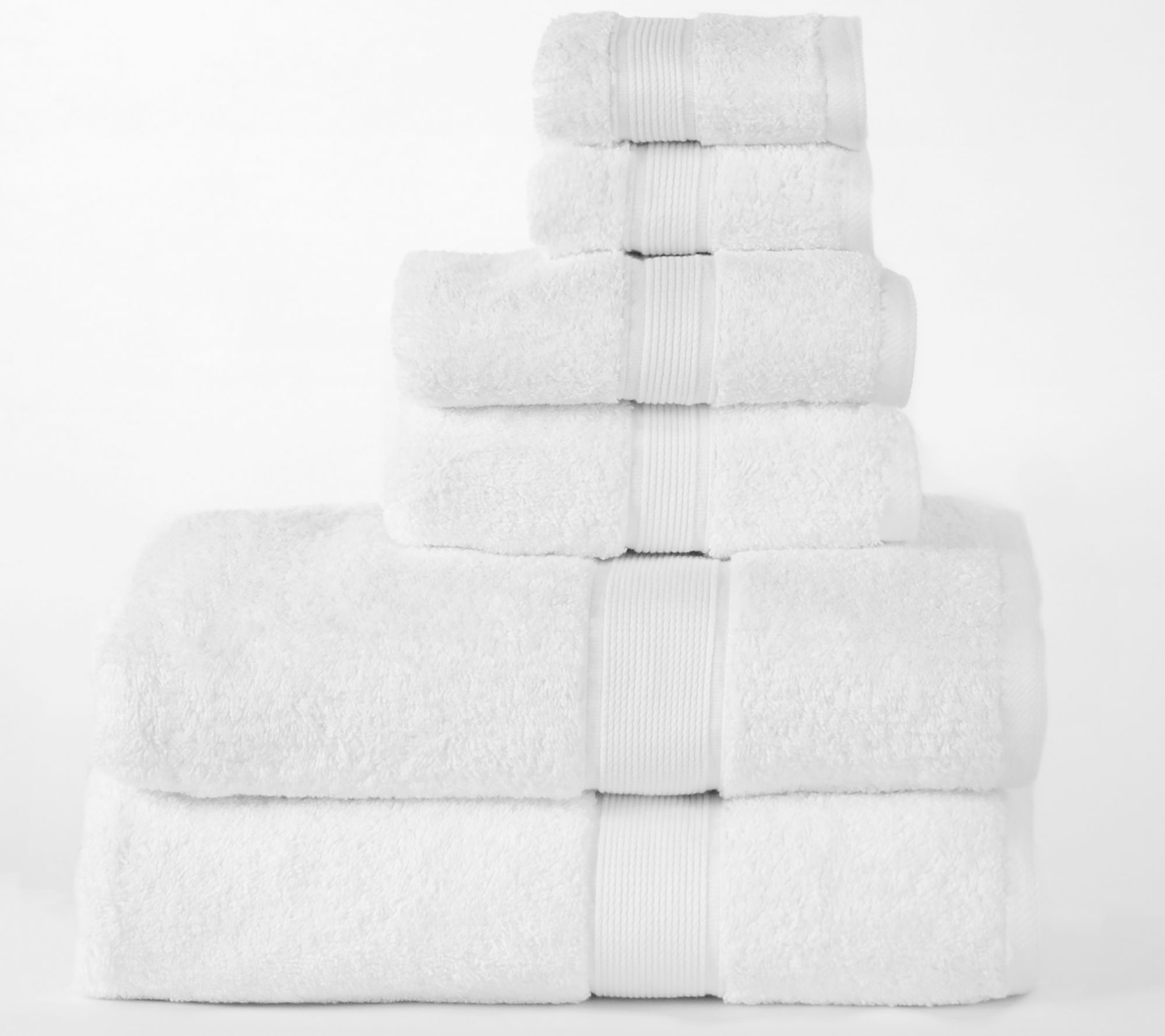 Superior Solid Organic Cotton Quick-Drying 6-Piece Towel Set