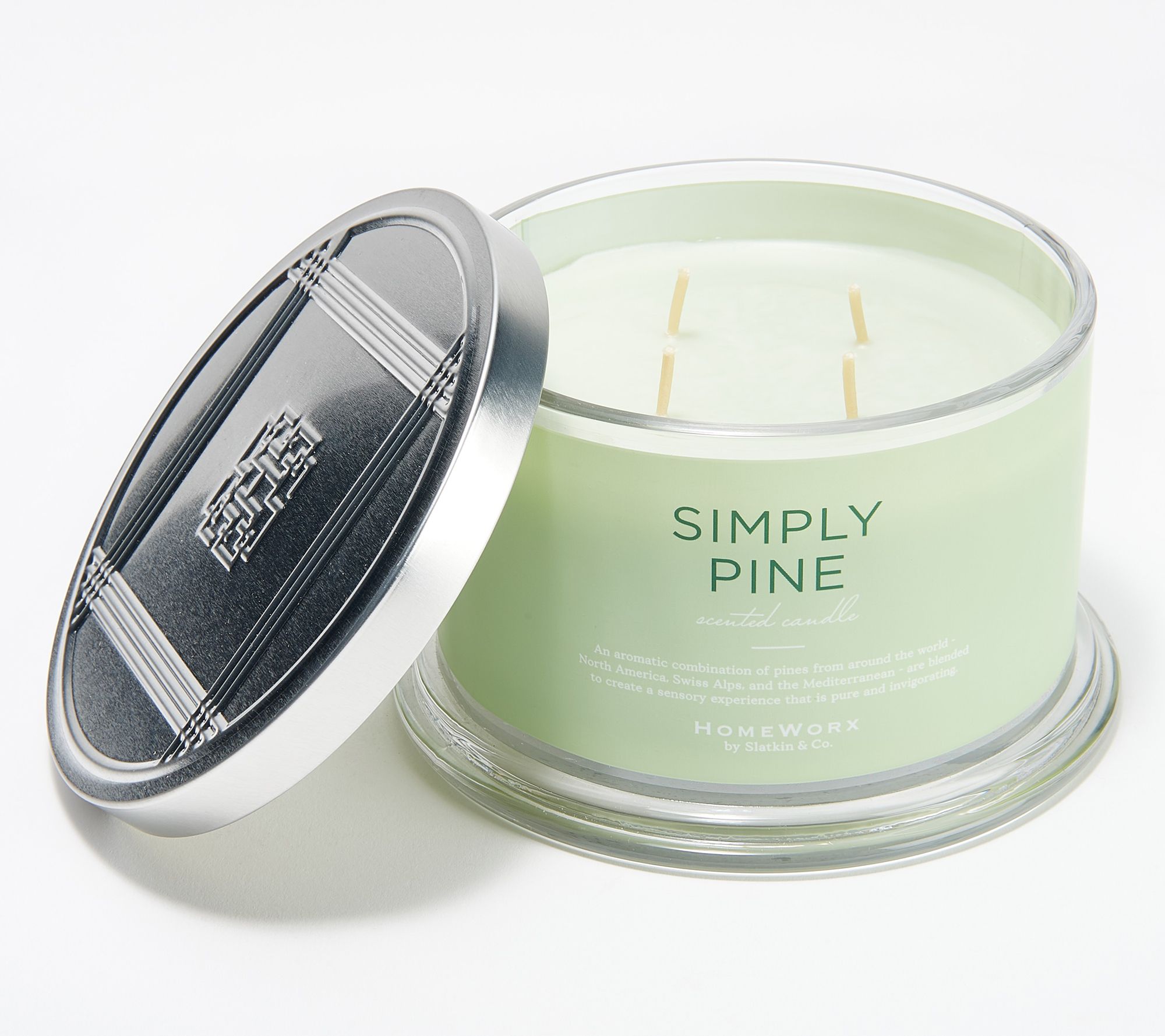 HomeWorx by Slatkin & Co. Simply Pine 18oz Candle