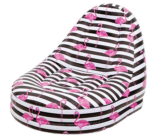 Northlight 49" Inflatable Poolside Flamingo Lounge Chair