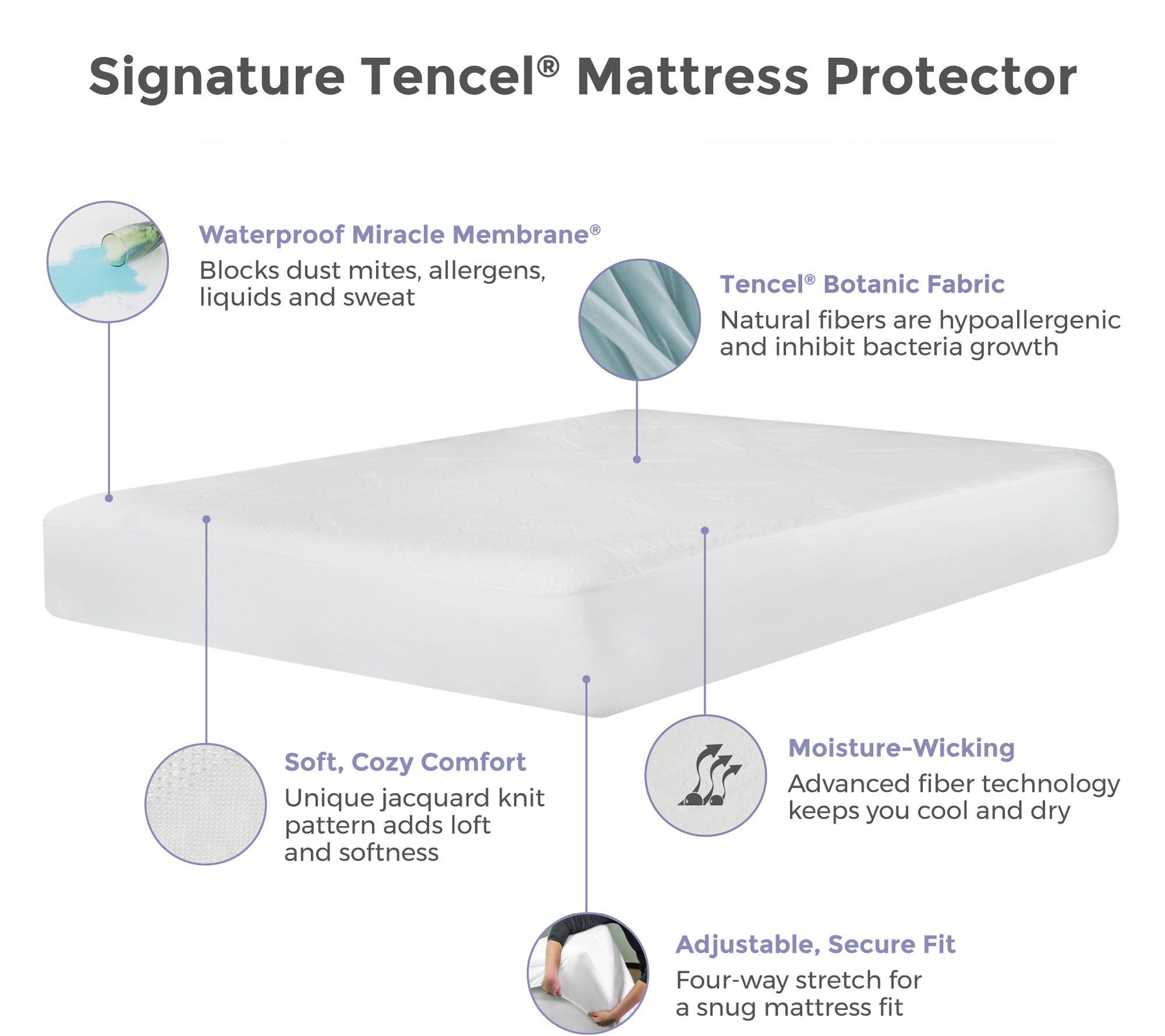 Protect-A-Bed Signature Series Cal King Mattress Protector - QVC.com