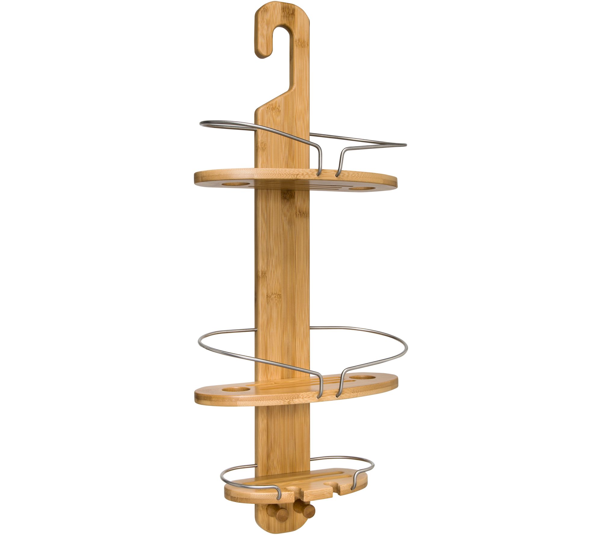 HoneyCanDo Bamboo Shower Caddy