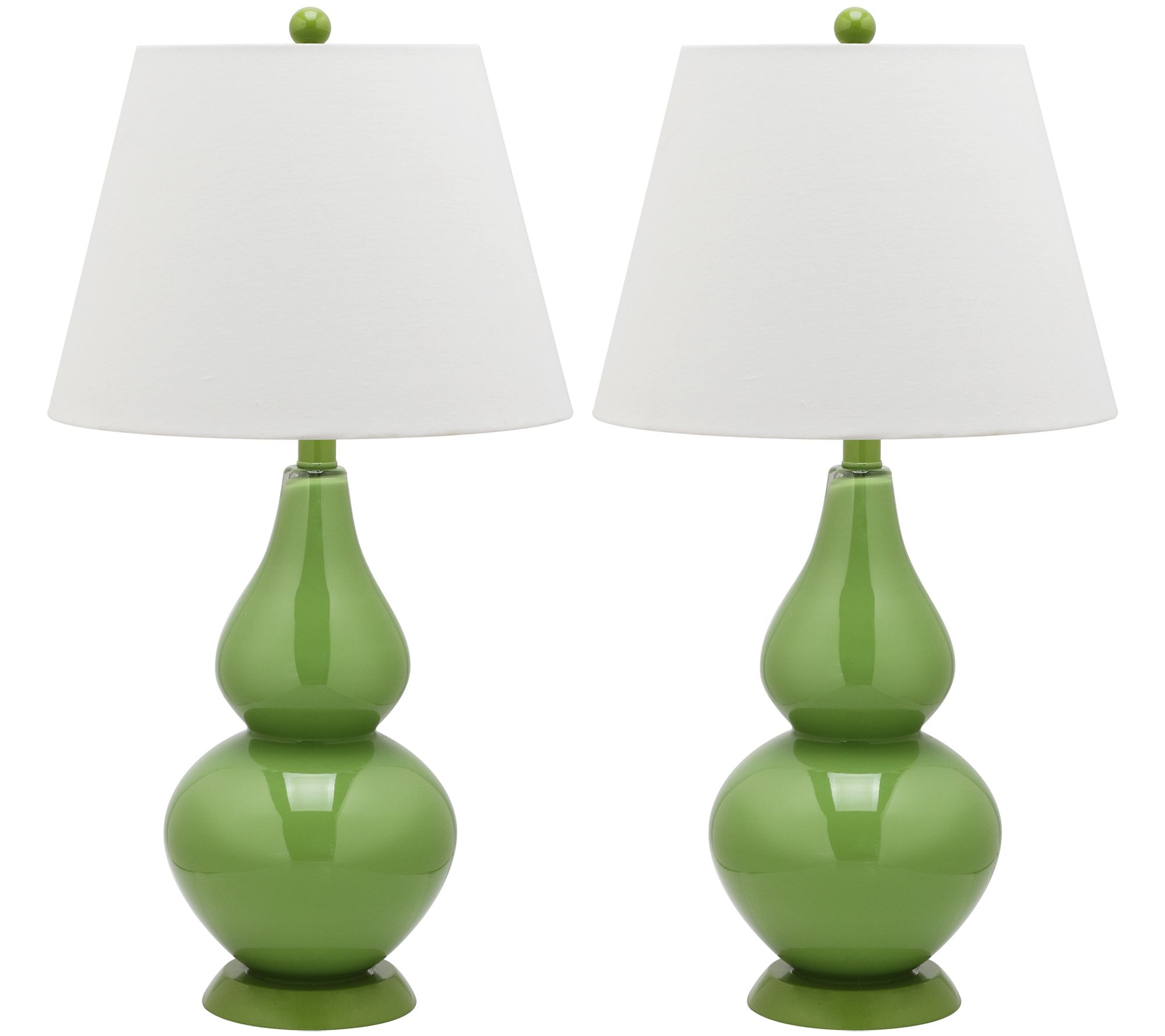 Safavieh Set of 2 Cybil Double-Gourd Table Lamps