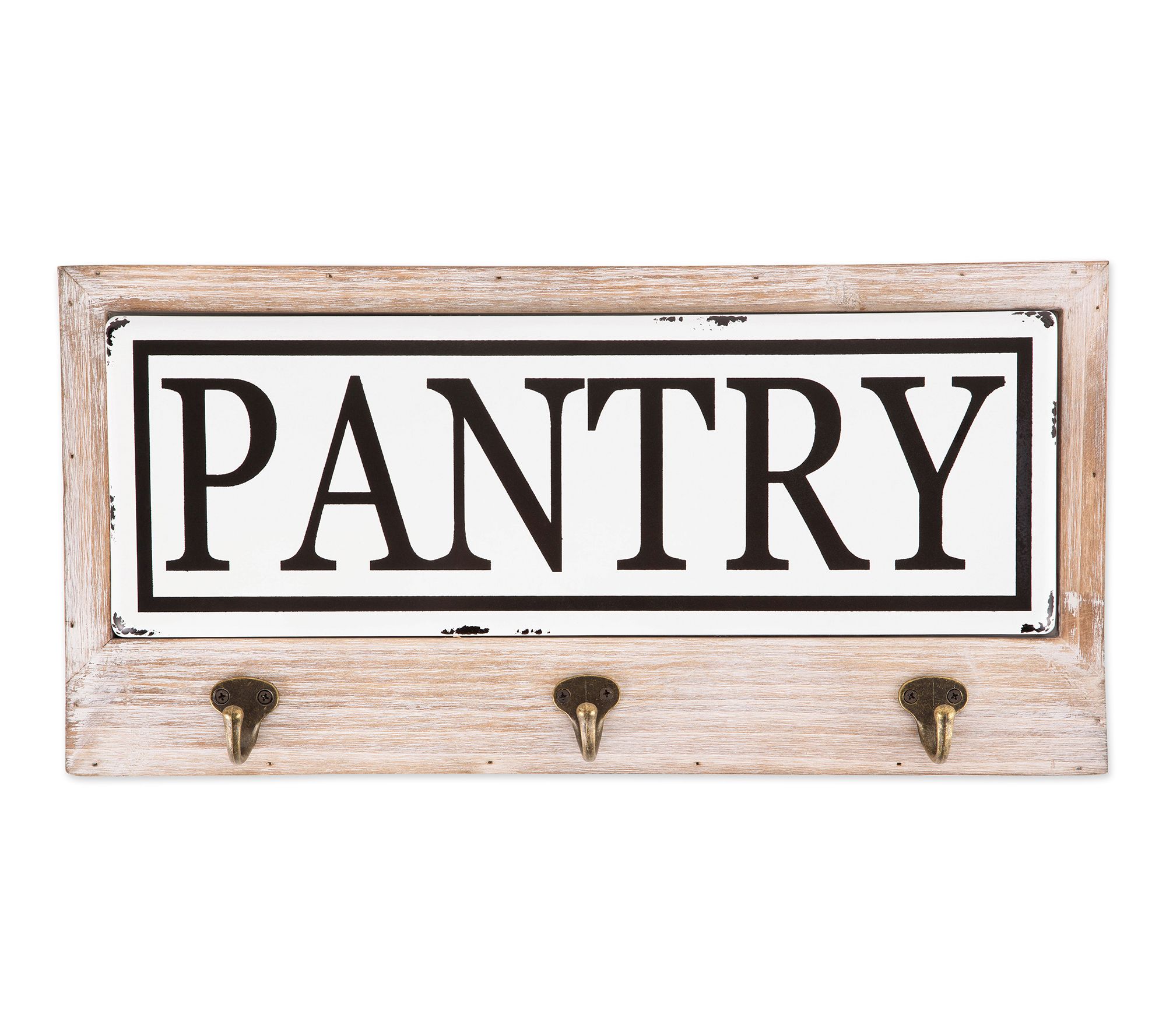 Vintage Style Enamelware Tile Pantry Hook Sign Qvc Com