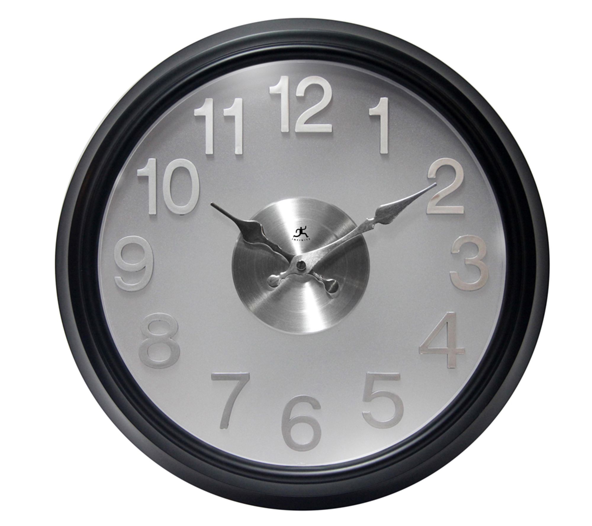 Infinity Instruments Onyx Black Modern 15" WallClock