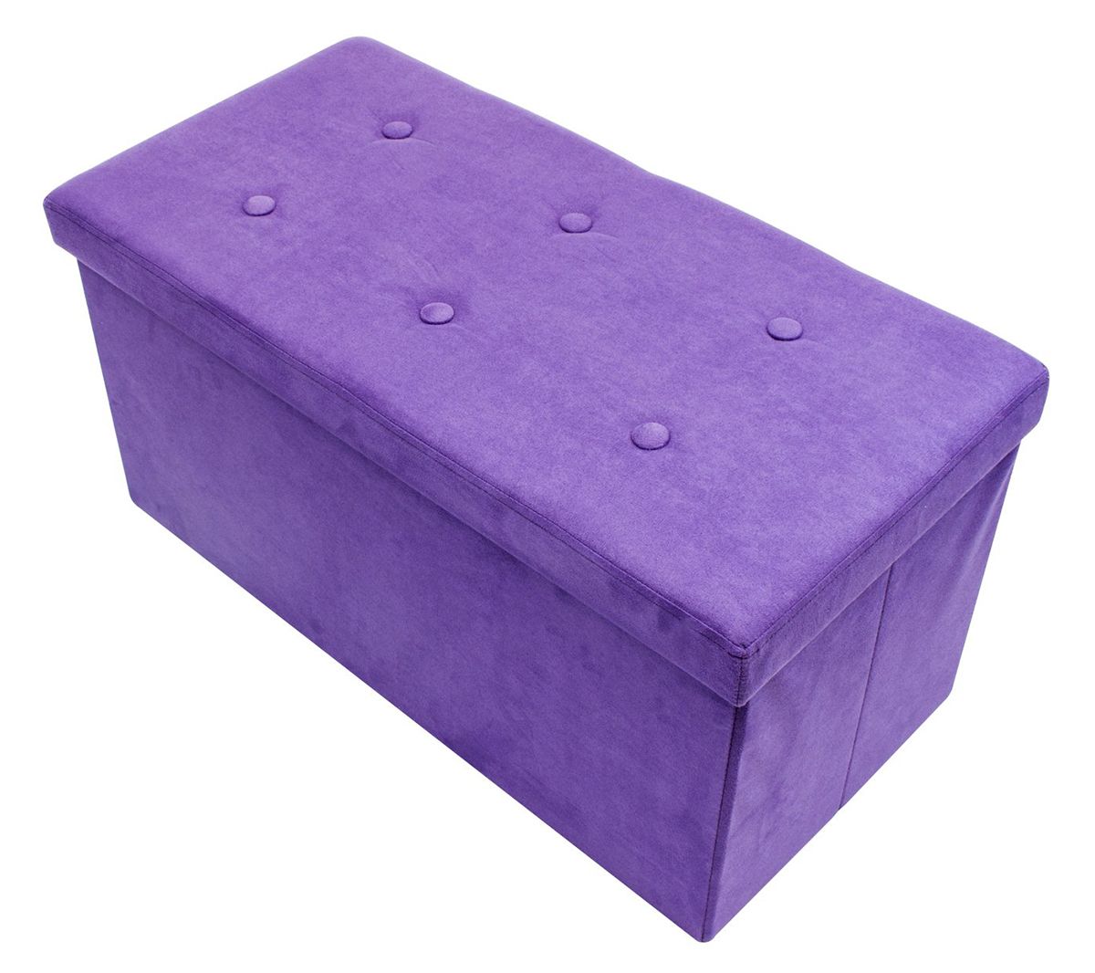 Sorbus Storage Bench Chest Ottoman w/Cover - Faux Suede Small