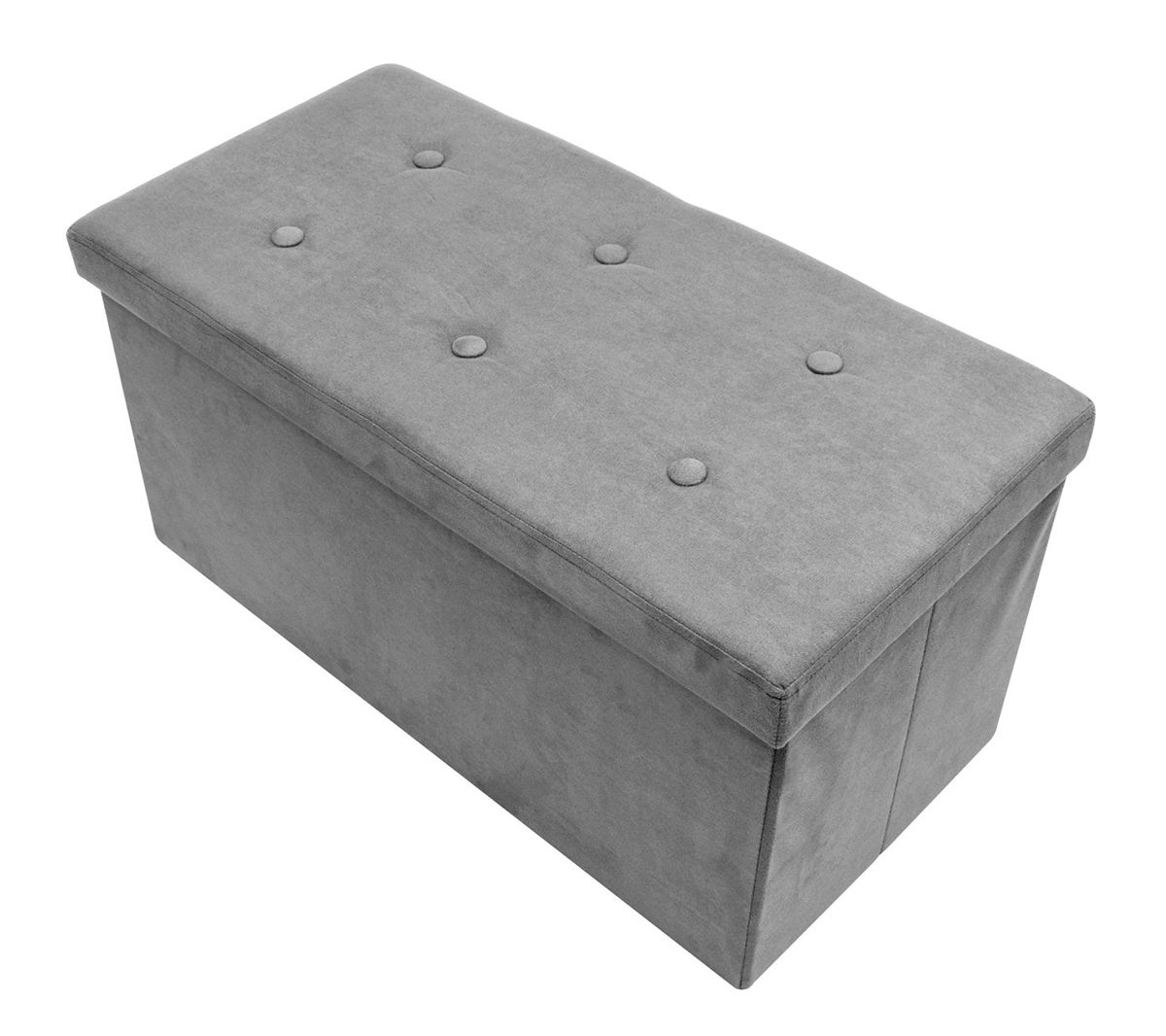 Sorbus Storage Bench Chest Ottoman w/Cover - Faux Suede Small