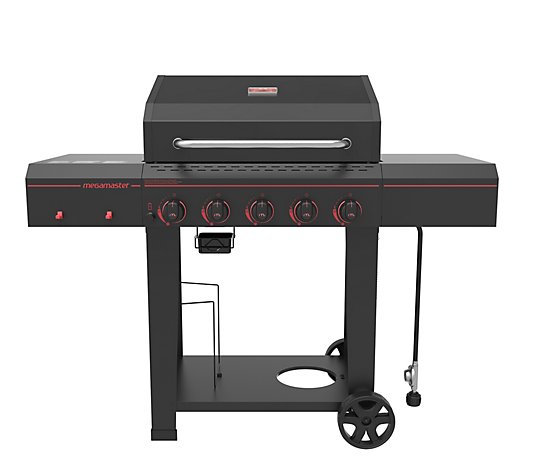Megamaster 5-Burner Gas Grill with Open Chart