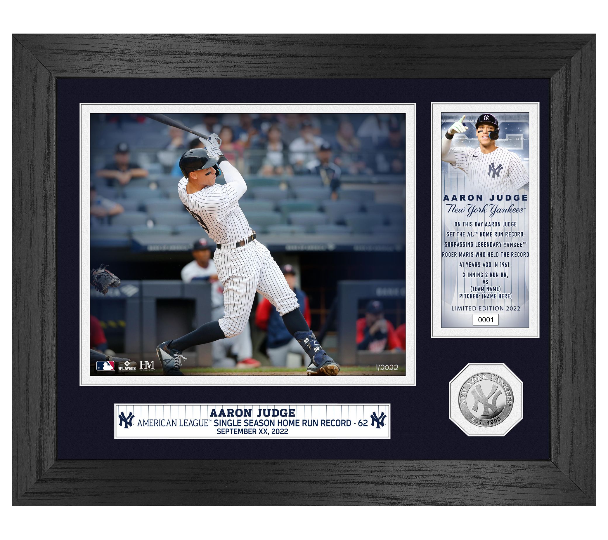 62 (Aaron Judge) New York Yankees - Officially Licensed MLB Print 