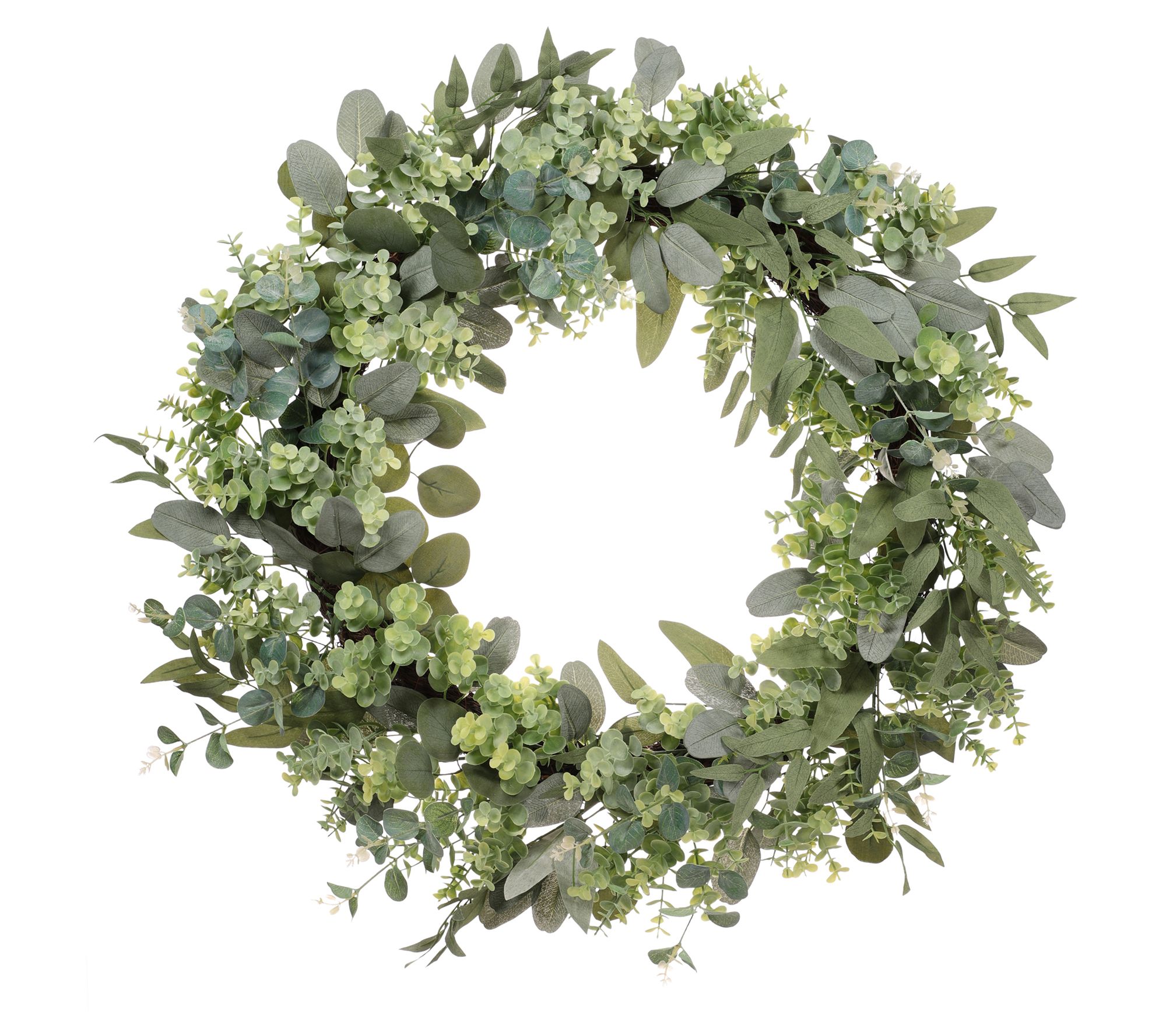 Puleo 30" Eucalyptus Spring Wreath With  Creepig Jenny