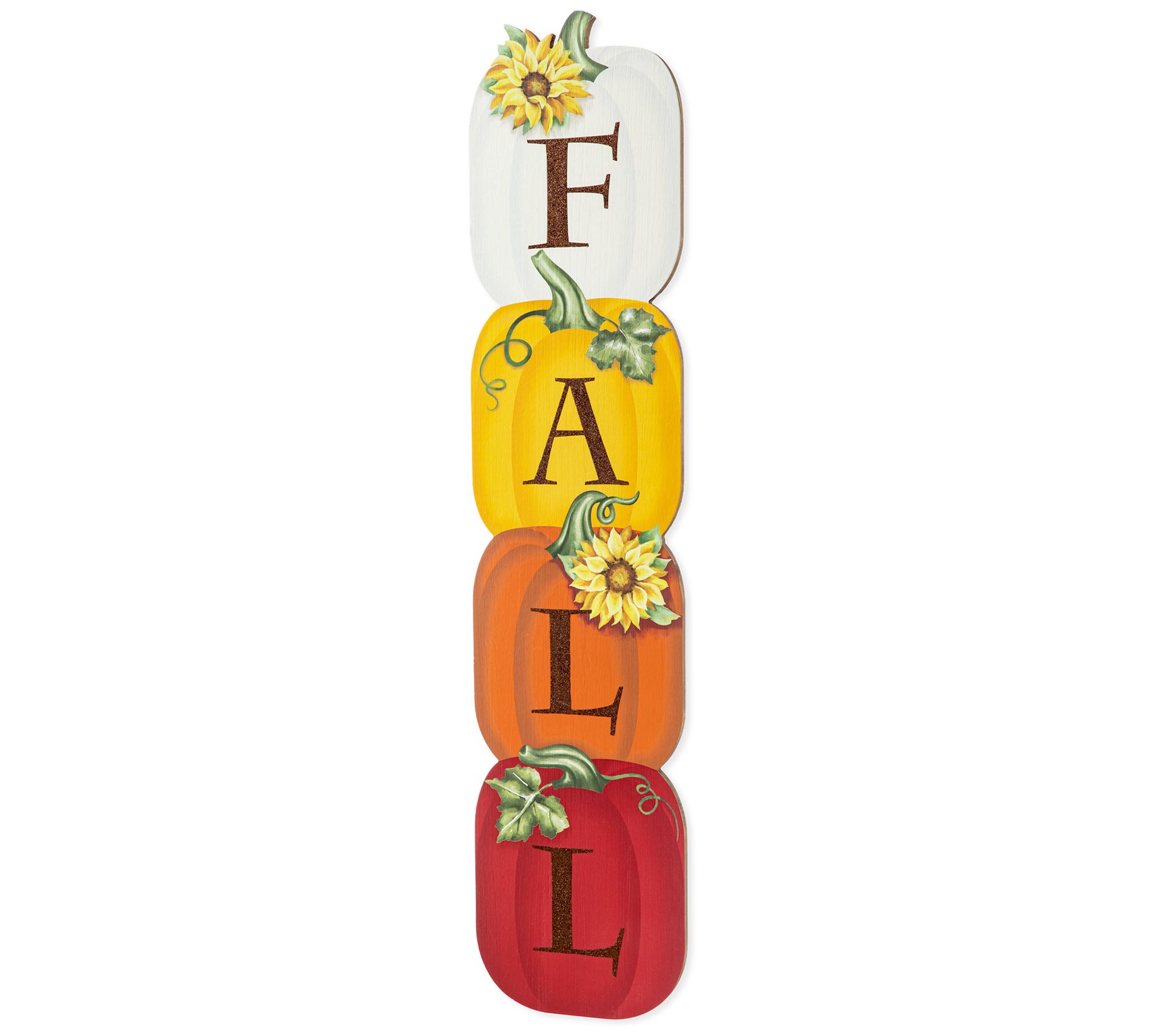 Glitzhome 42"H Fall Wood Stacked Pumpkin Porchign Decor