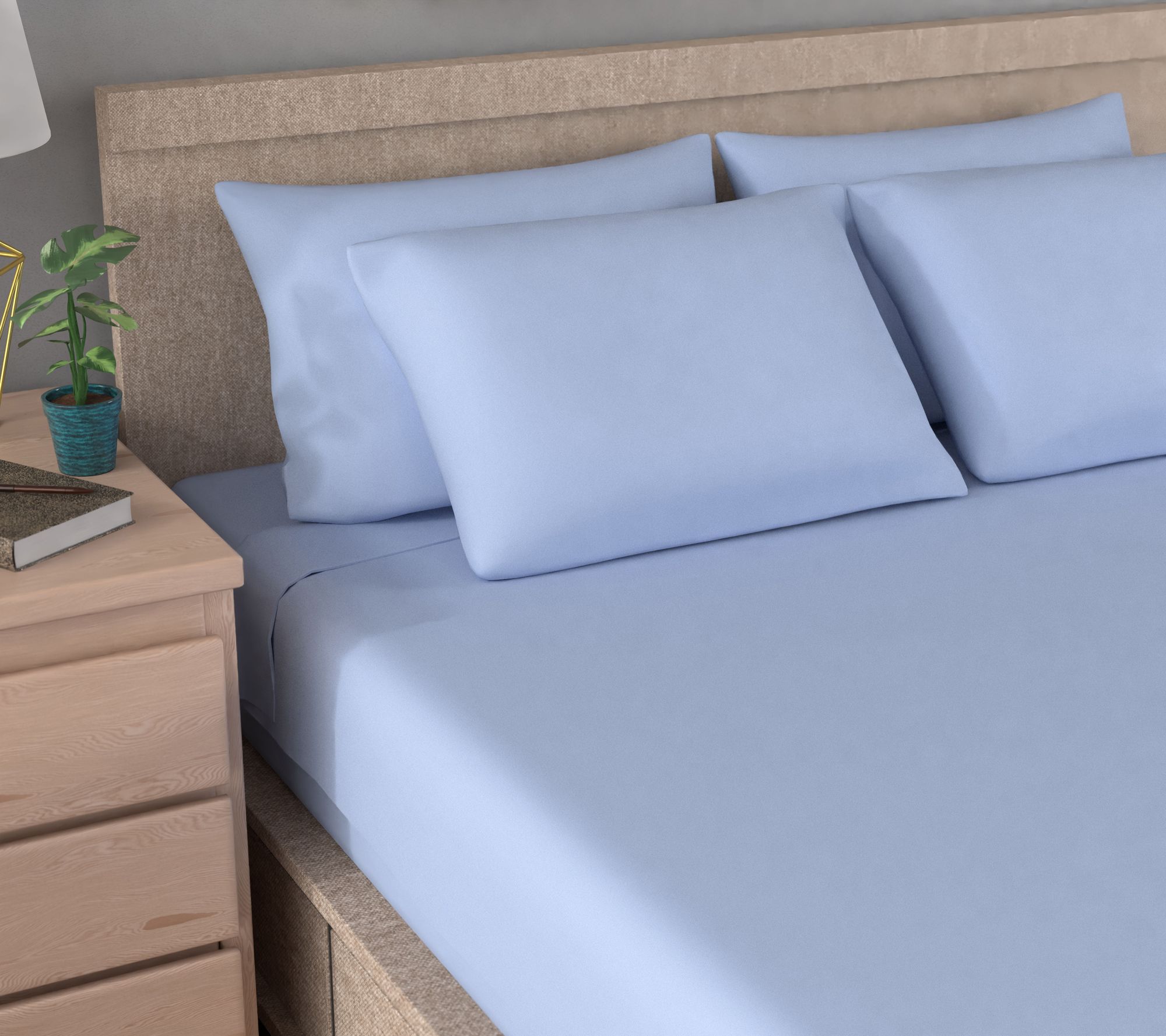 Home Reflections Flannel Sheet Set w/ Extra Cases