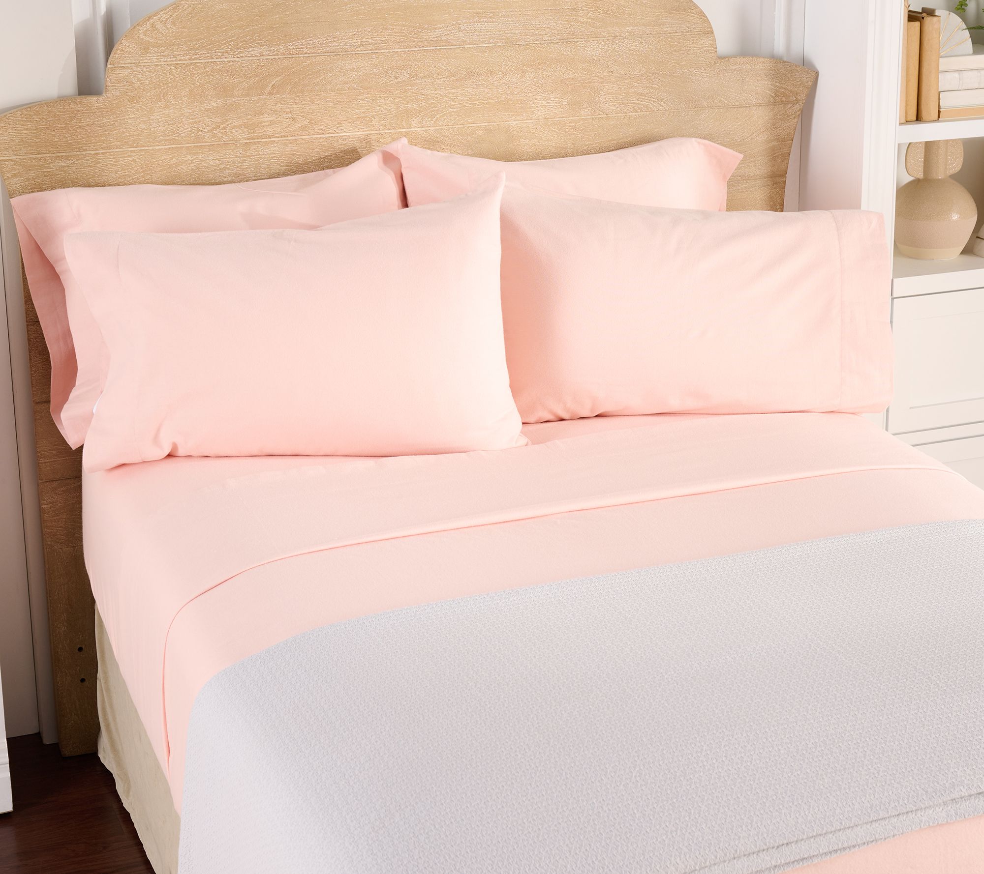 Home Reflections Flannel Sheet Set w/ Extra Cases