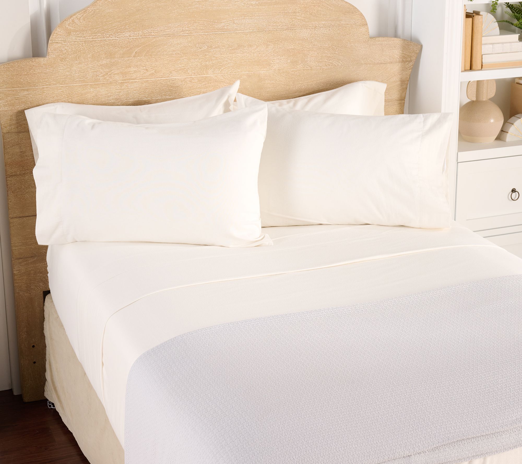 Home Reflections Flannel Sheet Set w/ Extra Cases