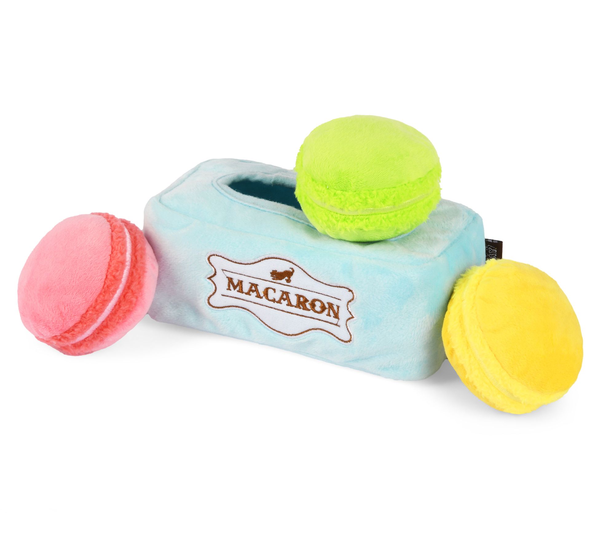 P.L.A.Y. Pup Cu p Cafe Collecti on Mutt-A-Rons Plush Dog Toys