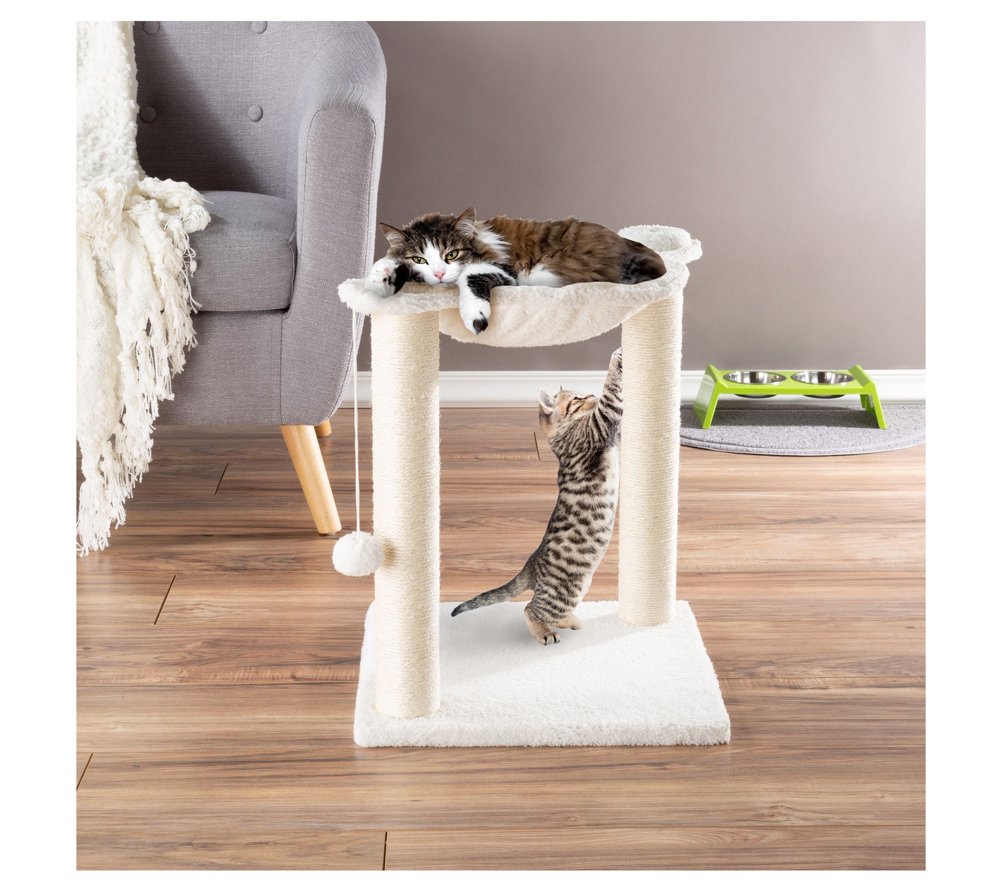 Petmaker Cat Hammock with Scratching Posts