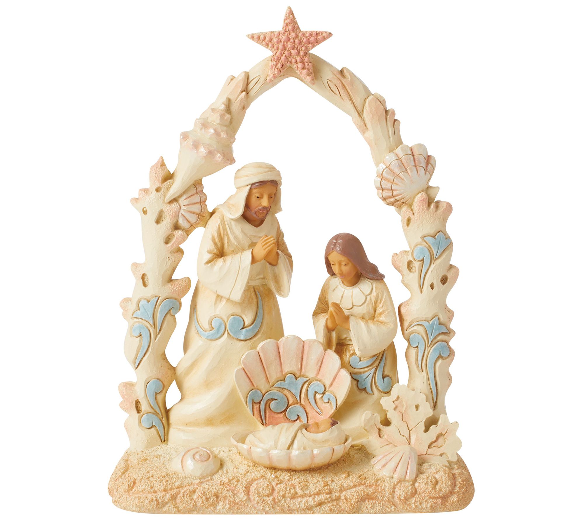 Jim Shore Coastal Nativity Figurine - QVC.com