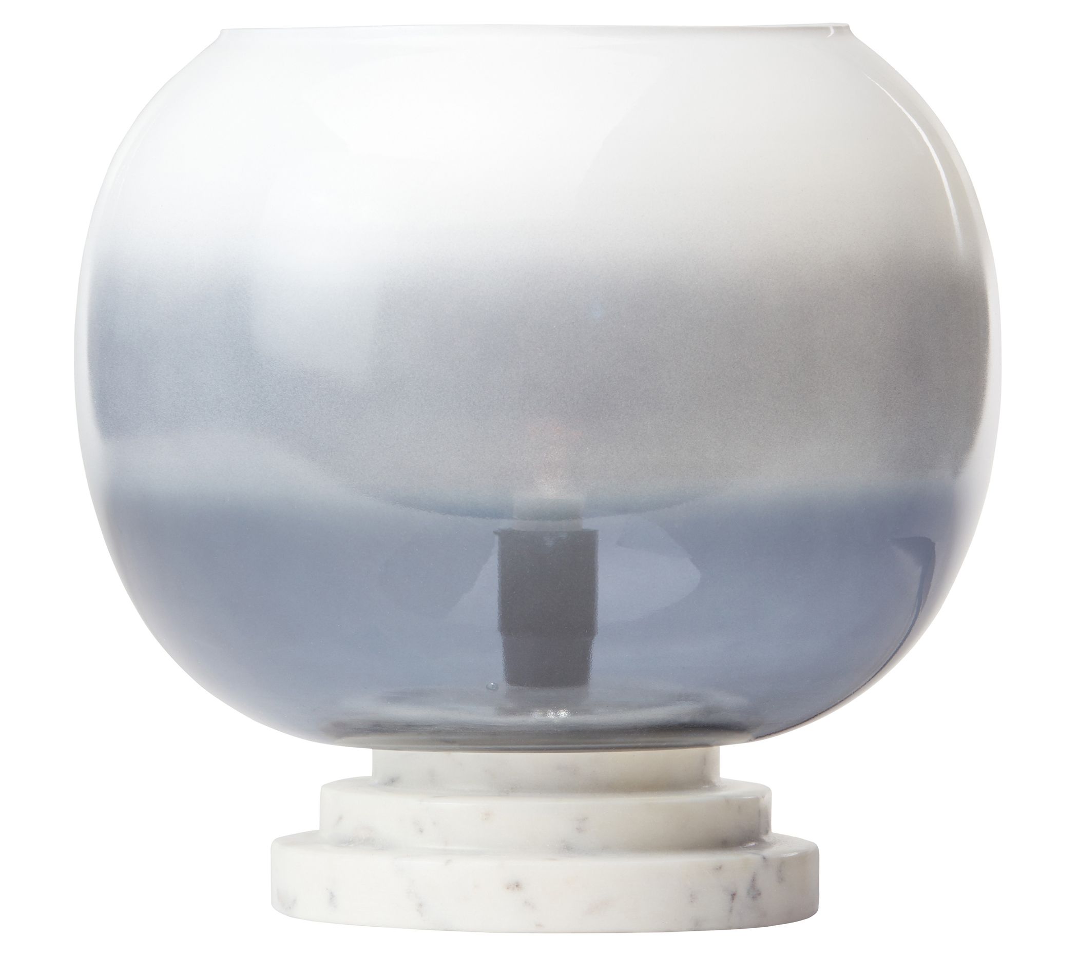 River of Goods 13"H Ombre Glass Accent Lamp with Marble Base