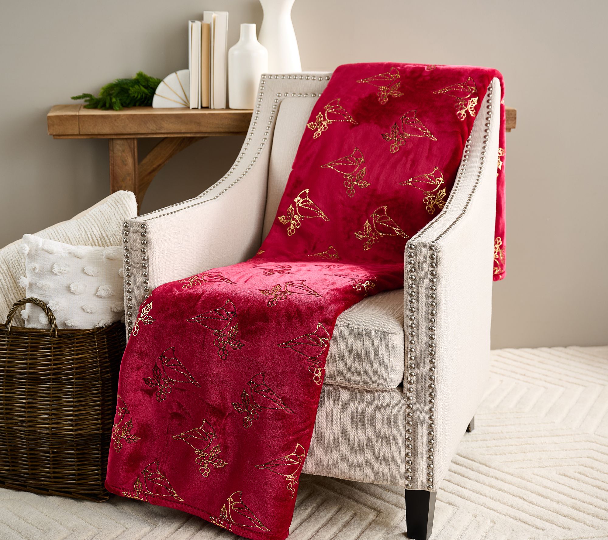 "As Is" Berkshire Foiled Velvetsoft 60x80 Throw