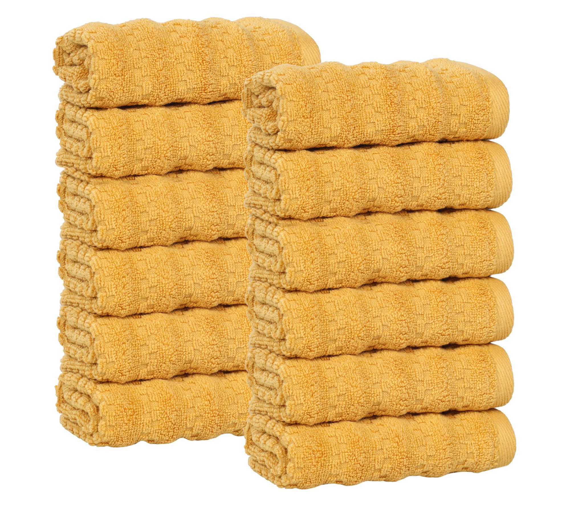 Superior 12 Piece Zuma Zero Twist Cotton Soft Face Towel Set