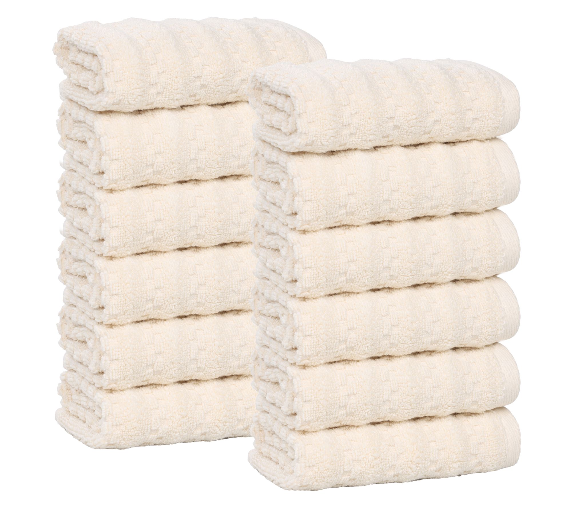 Superior 12 Piece Zuma Zero Twist Cotton Soft Face Towel Set