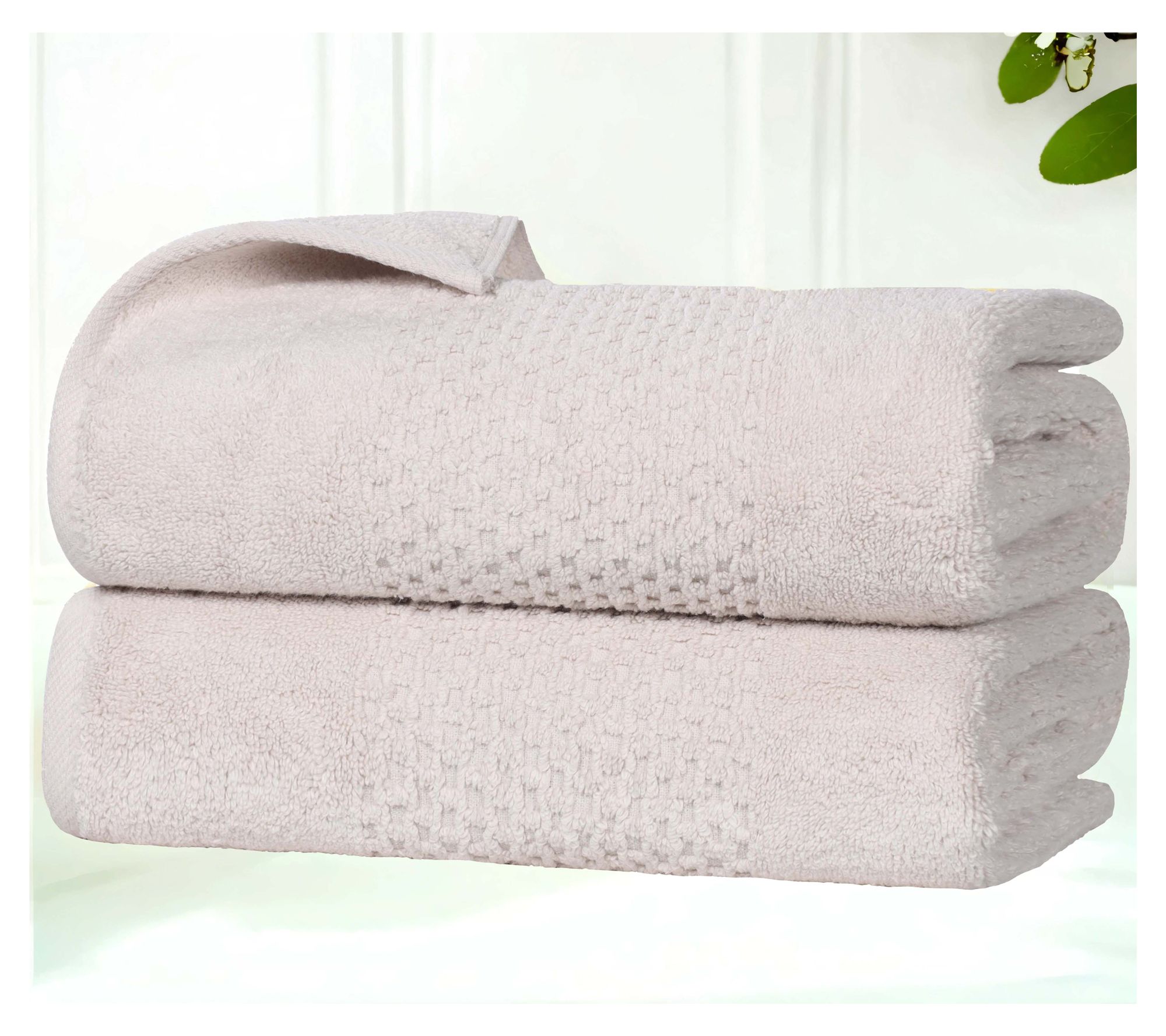 Superior 2pc Playa Zero Twist Cotton Solid BathTowel Set