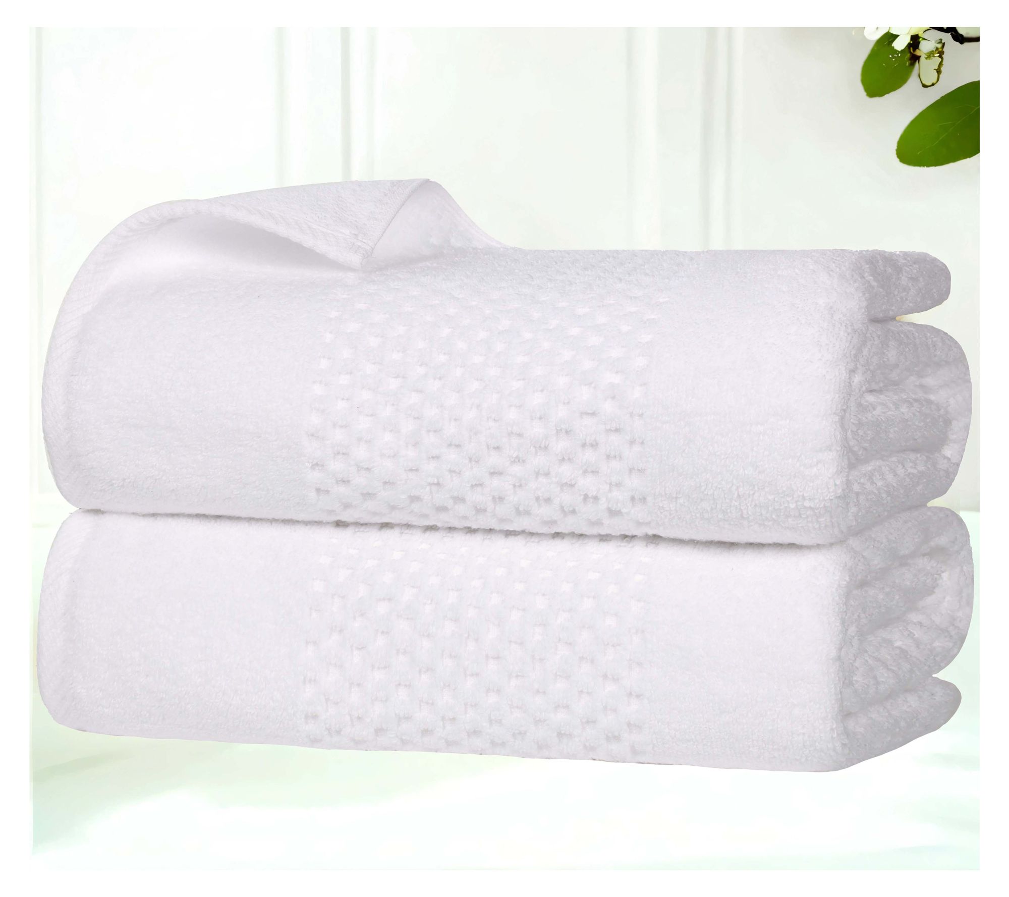 Superior 2pc Playa Zero Twist Cotton Solid BathTowel Set