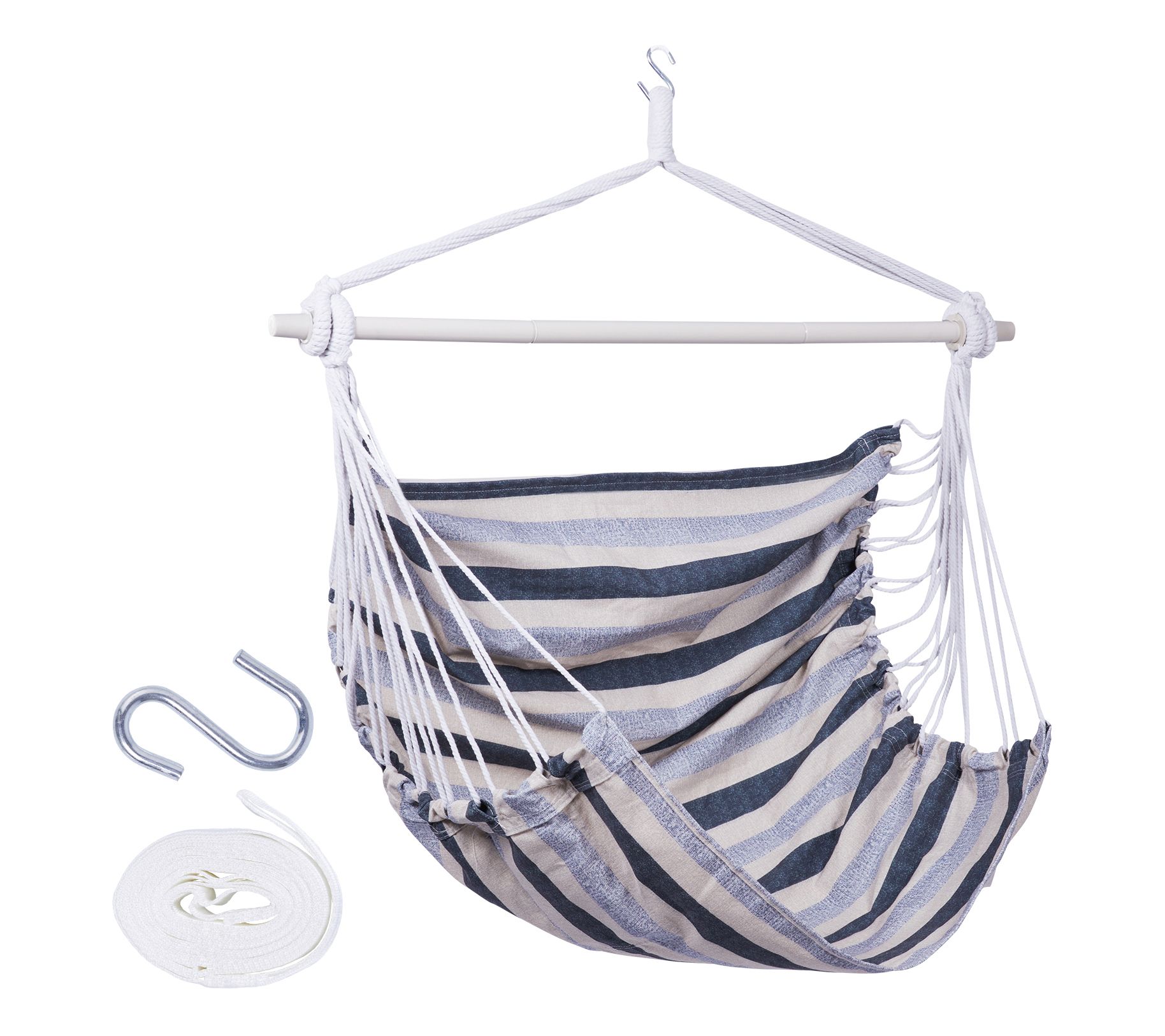 Backyard Expressions Striped Hammock Chair