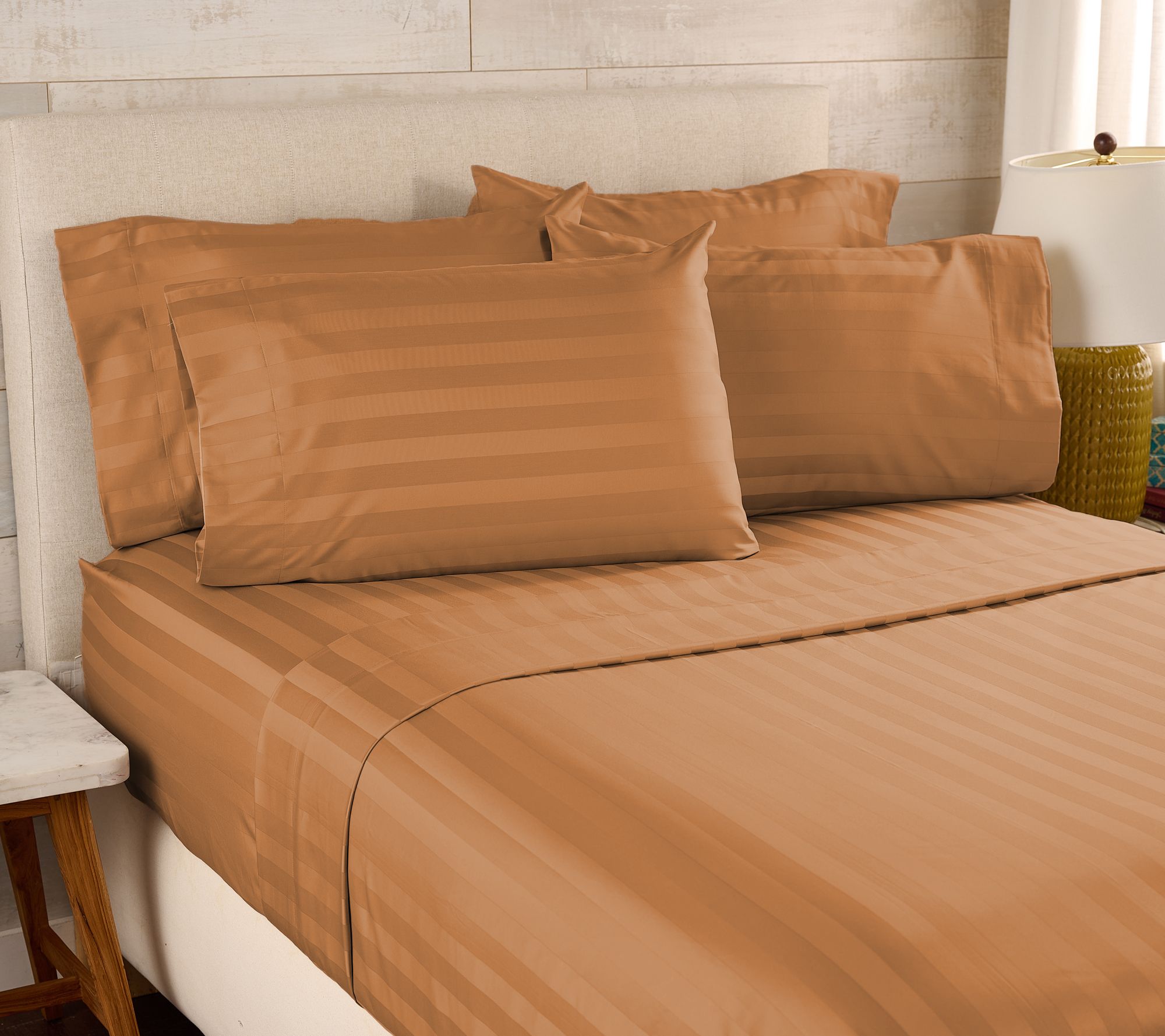 Northern Nights Wrinkle Defense Dobby Stripe Sheet Set with Extra Cases