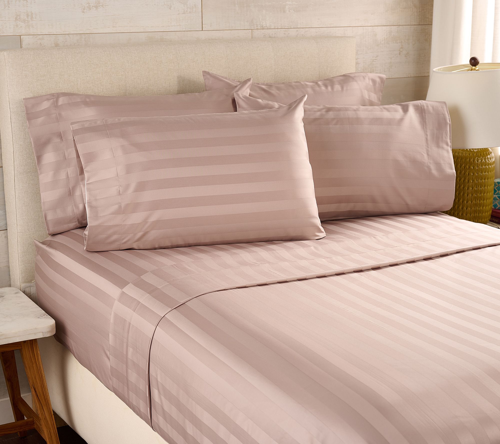 Northern Nights Wrinkle Defense Dobby Stripe Sheet Set with Extra Cases