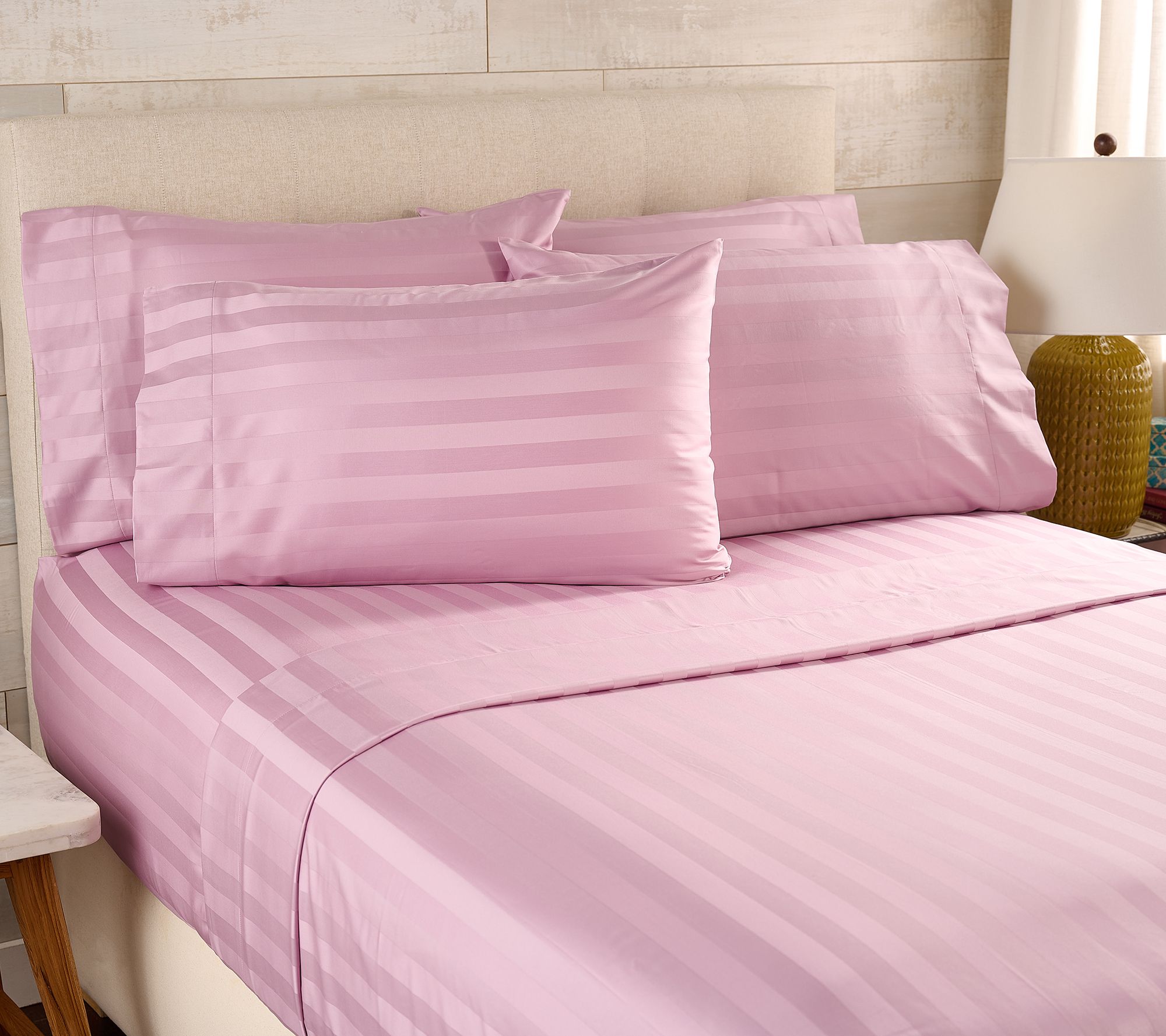 Northern Nights Wrinkle Defense Dobby Stripe Sheet Set with Extra Cases