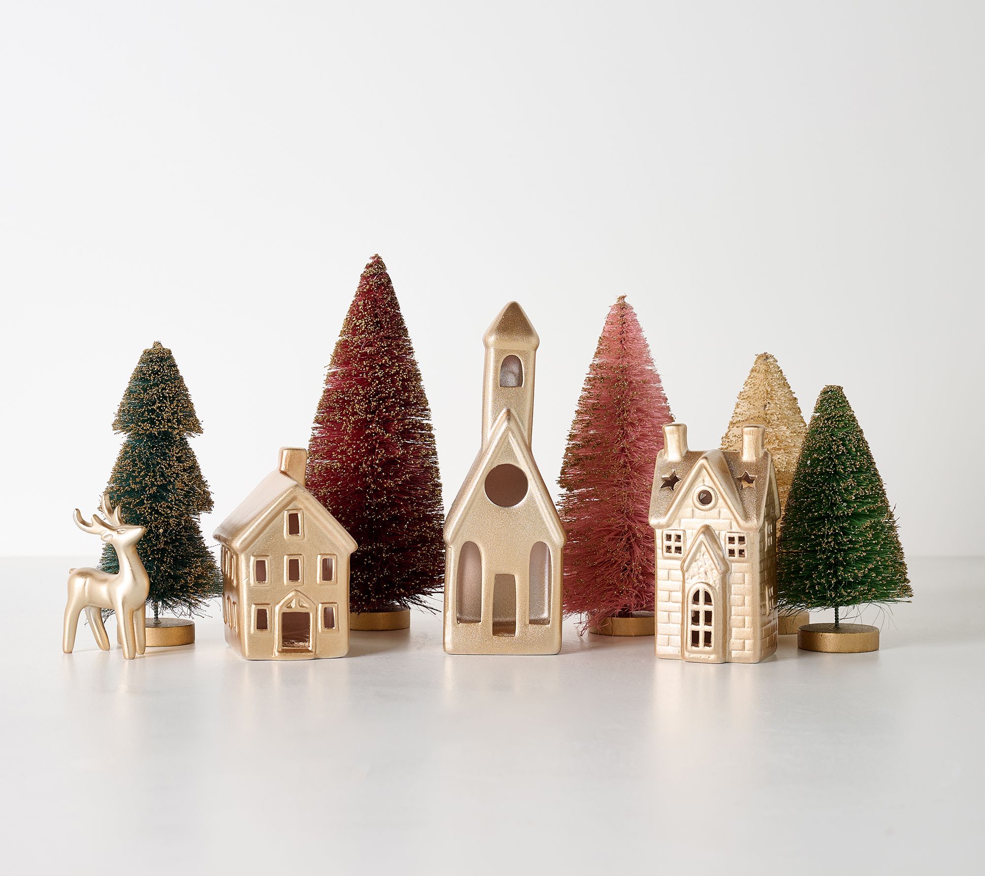Home Reflections 9pc Holiday Village In a Box