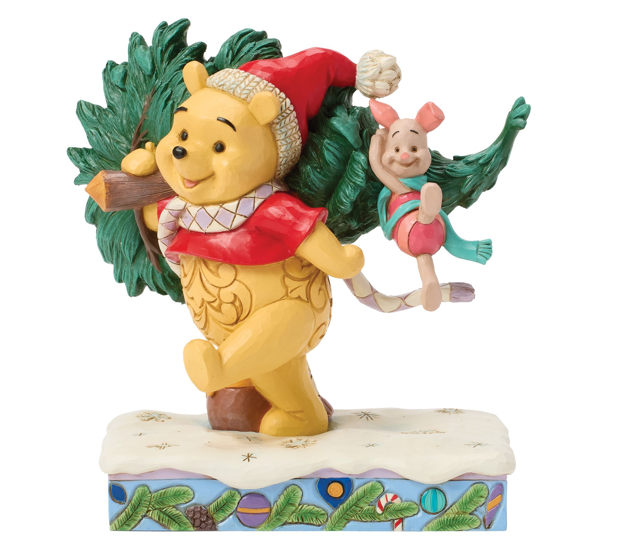 Jim Shore Disney Traditions Pooh Christmas Tree6.2in H