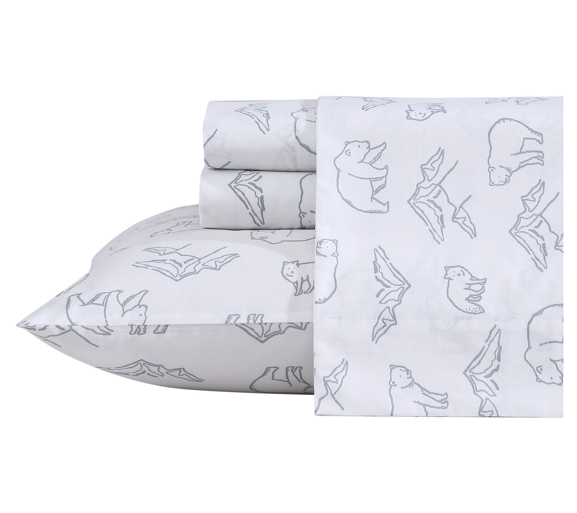 Eddie Bauer Smokey Bear Camp Grey Twin Sheet Set