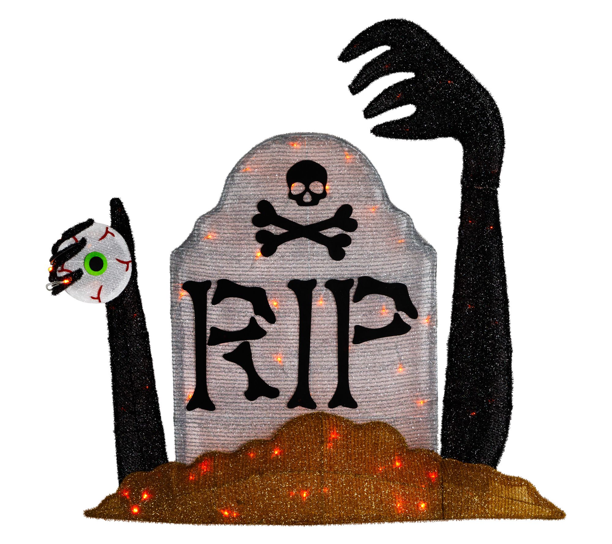 Northlight Tombstone Halloween Decor 31.5" LED Lights